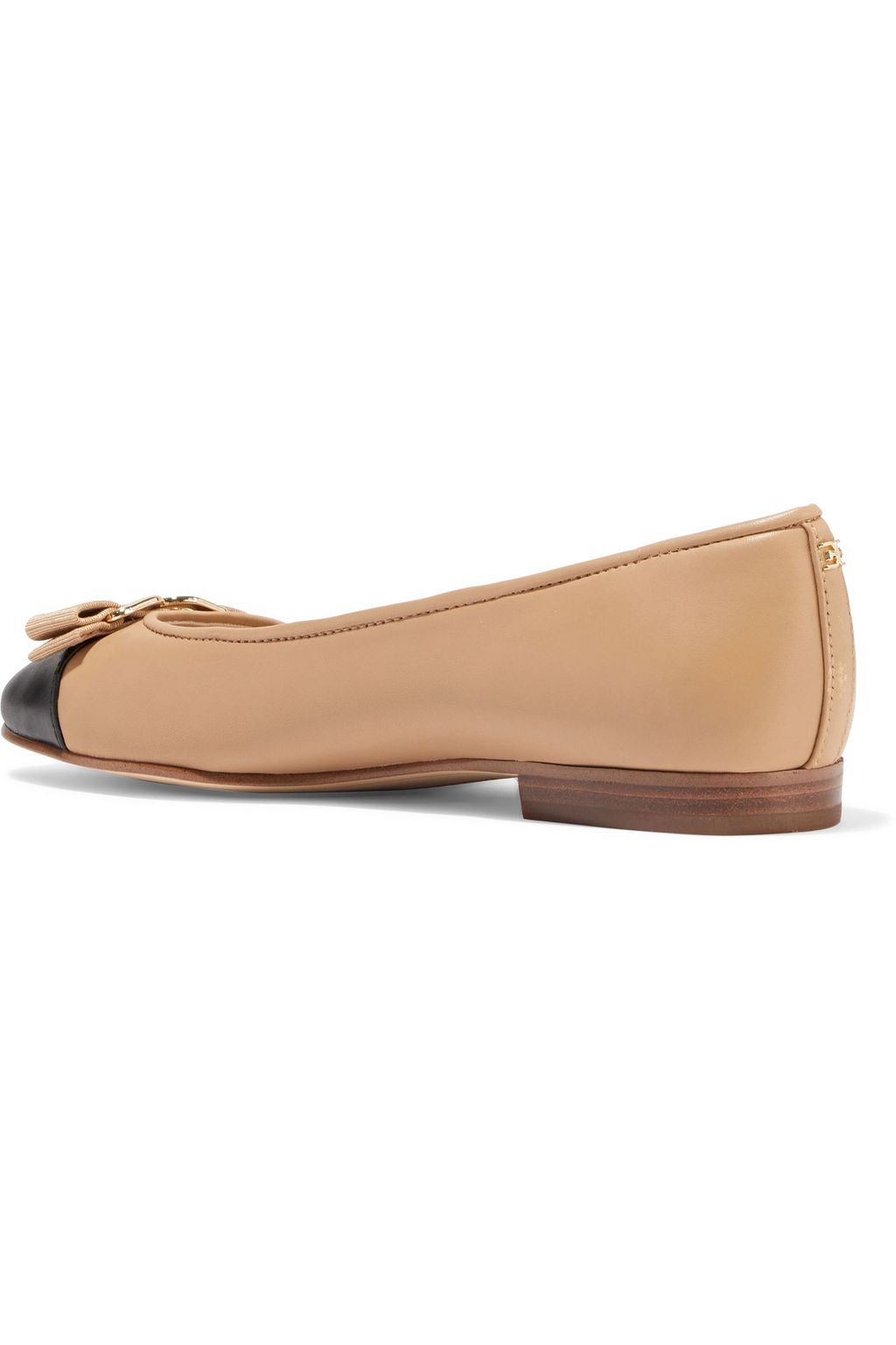 SAM EDELMAN Mage embellished two-tone leather ballet flats