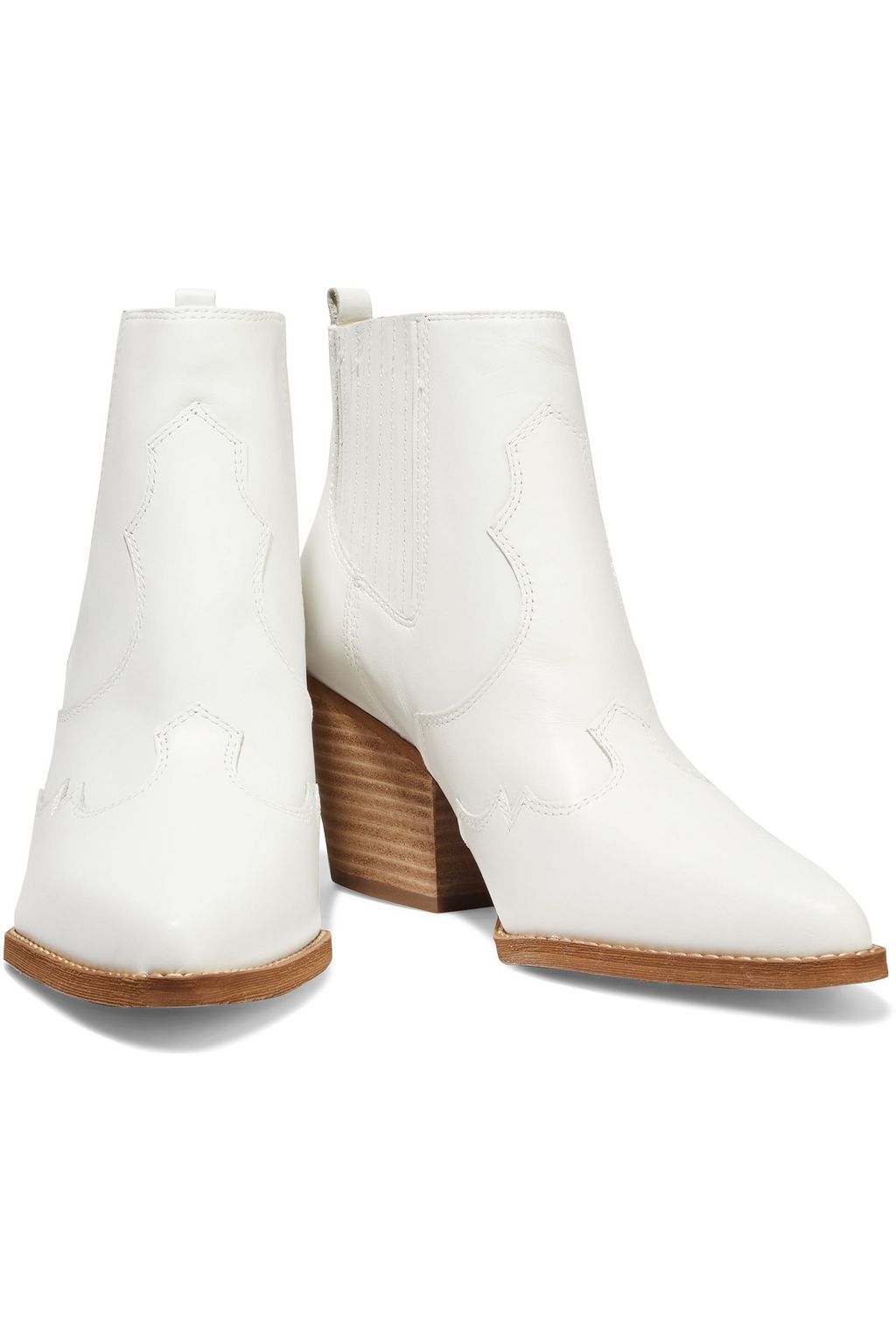 SAM EDELMAN Winona paneled leather ankle boots