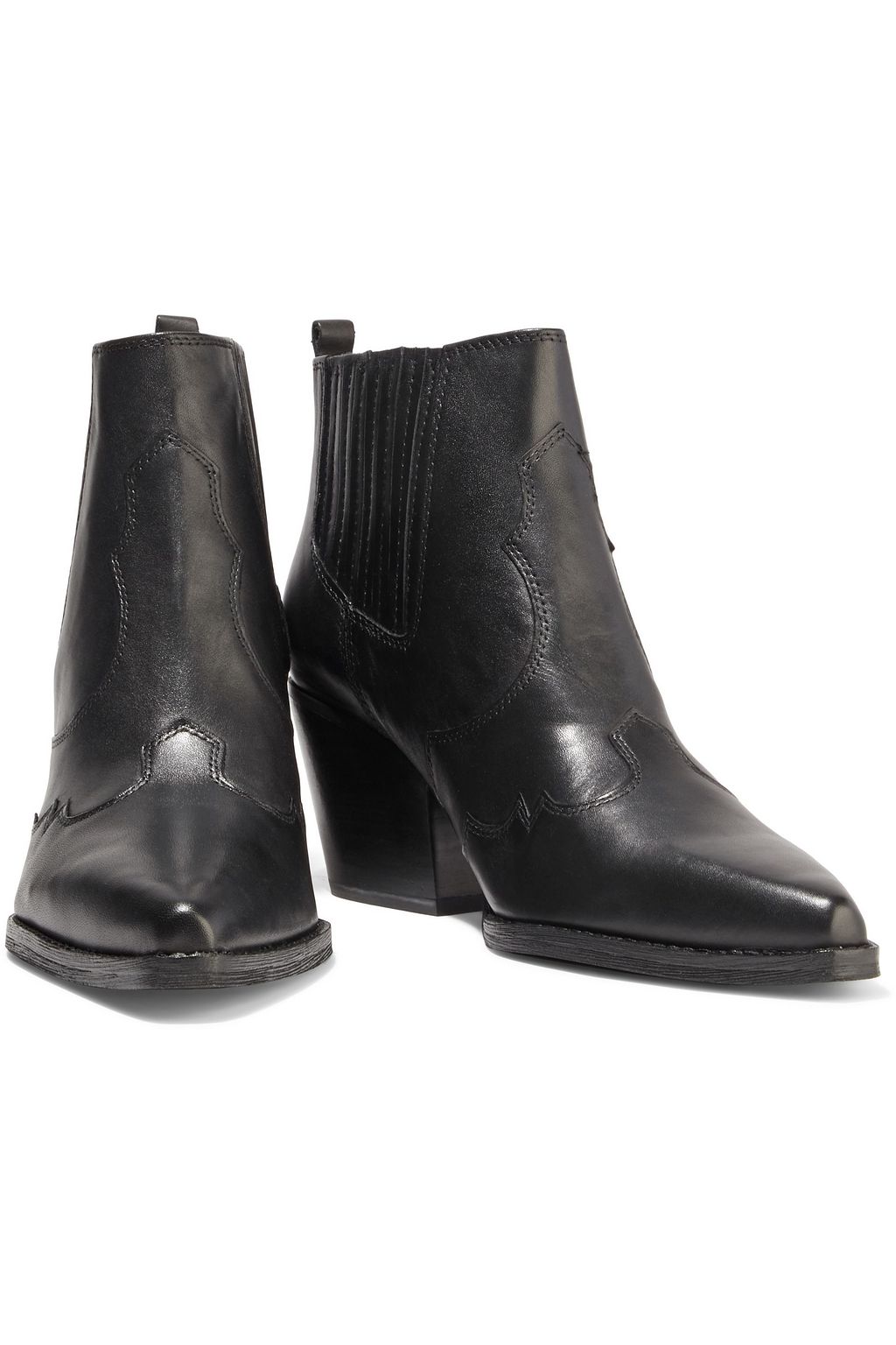 SAM EDELMAN Winona paneled leather ankle boots