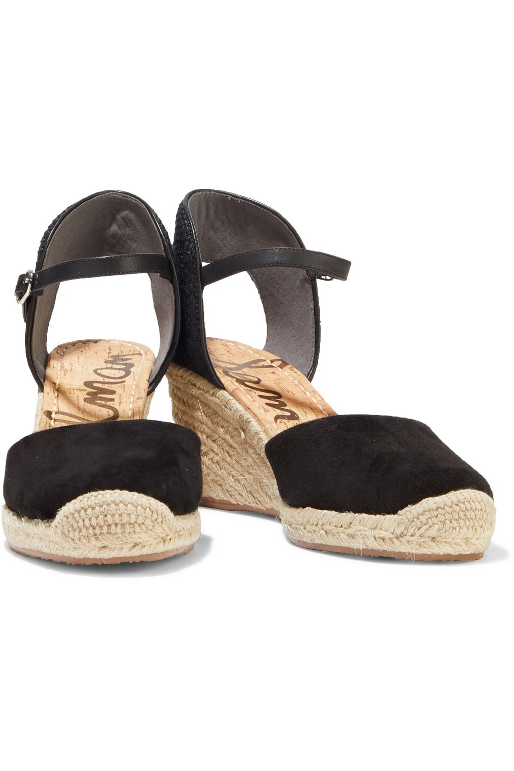 SAM EDELMAN Payton suede wedge espadrilles