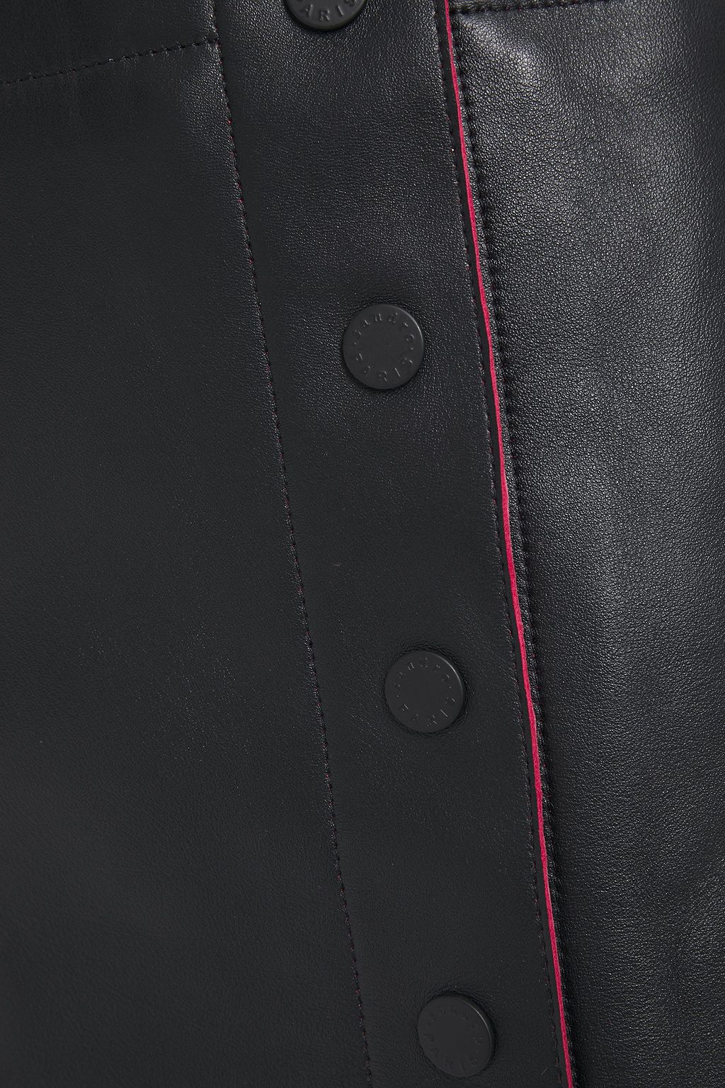 SANDRO Milla leather mini skirt