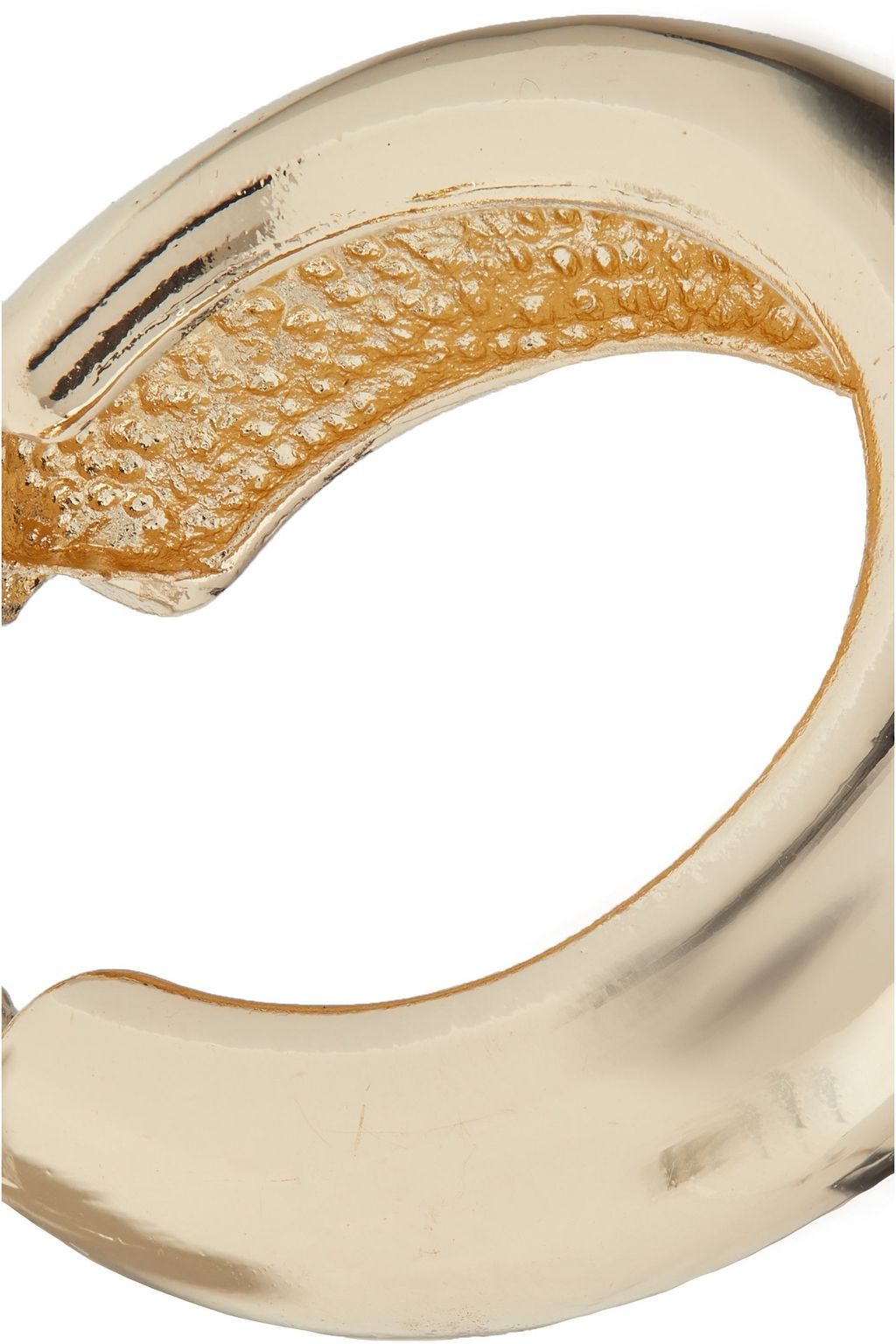 KENNETH JAY LANE Gold-tone clip hoop earrings