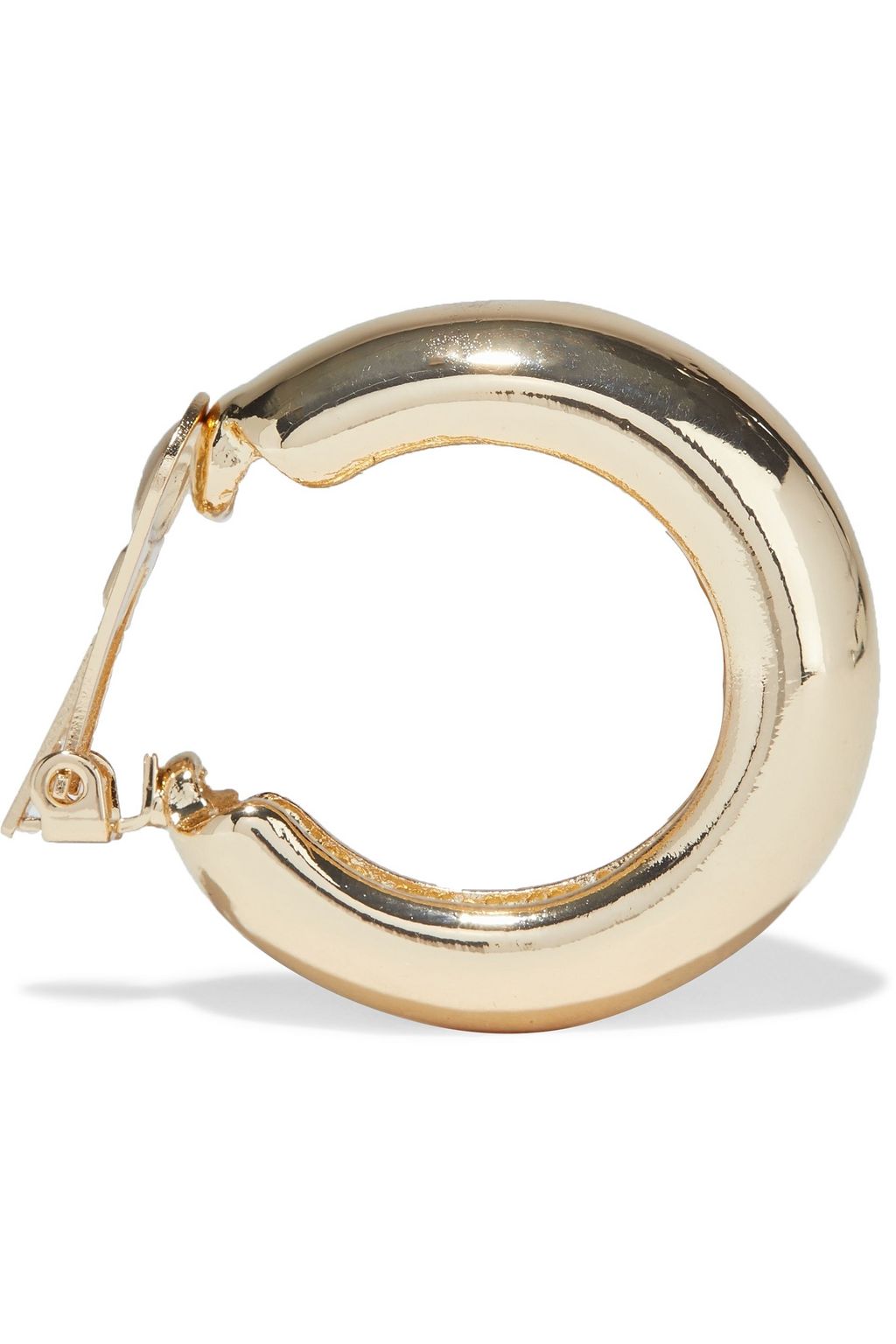 KENNETH JAY LANE Gold-tone clip hoop earrings