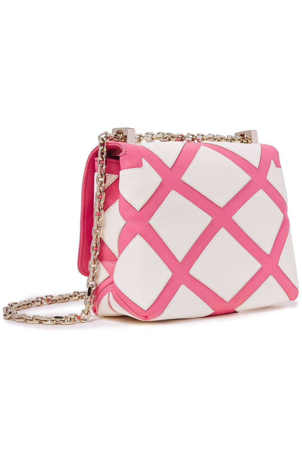 ROGER VIVIER Appliquéd leather shoulder bag