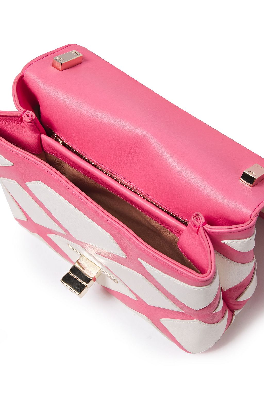 ROGER VIVIER Appliquéd leather shoulder bag