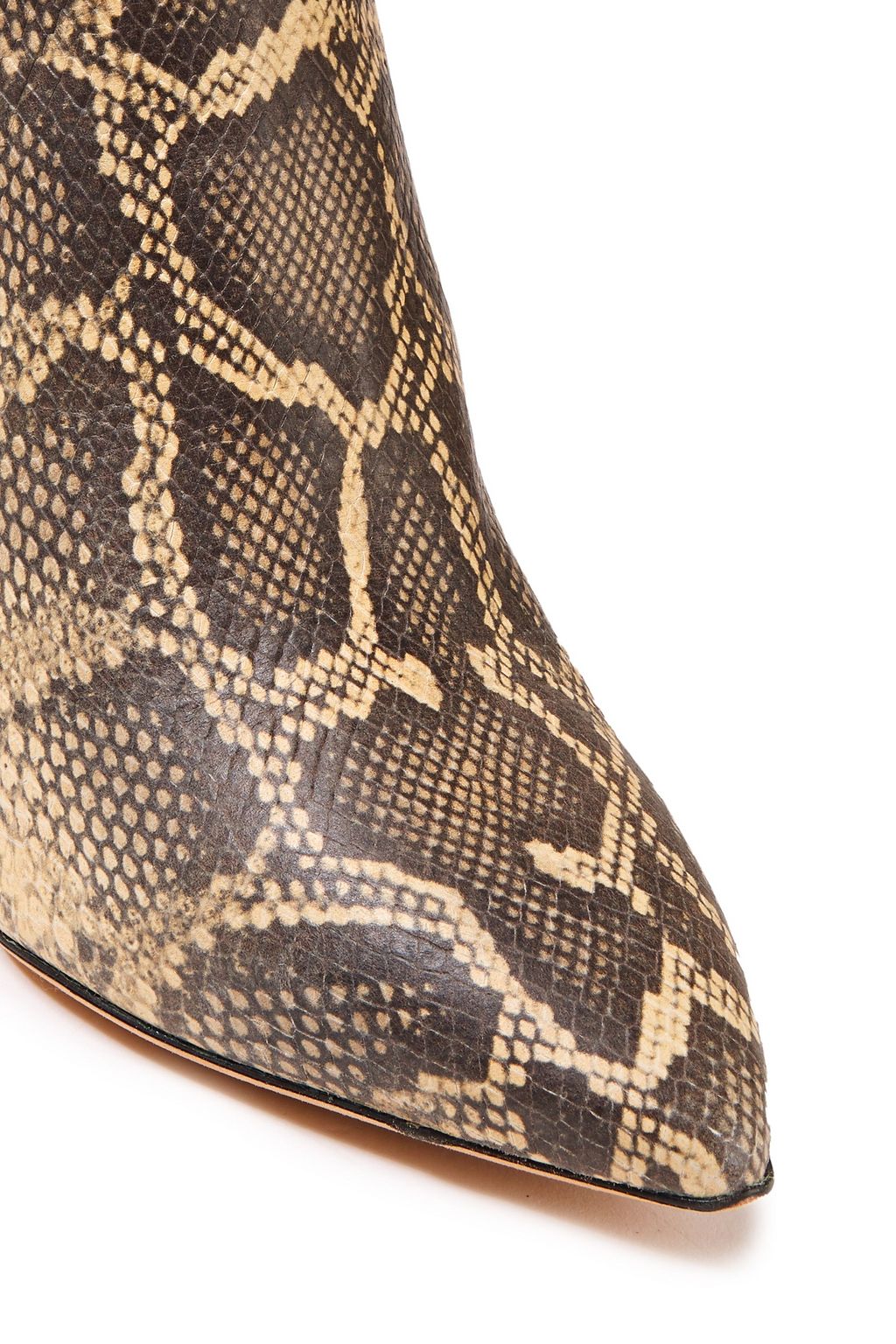IRO Spokane snake-effect leather ankle boots