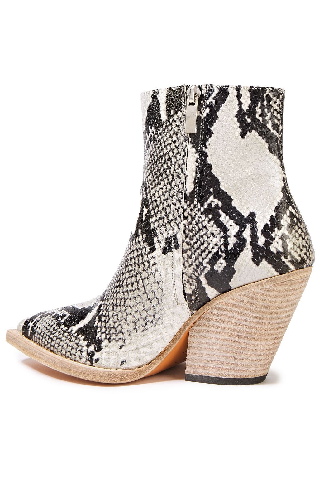 IRO Arezela snake-effect leather ankle boots