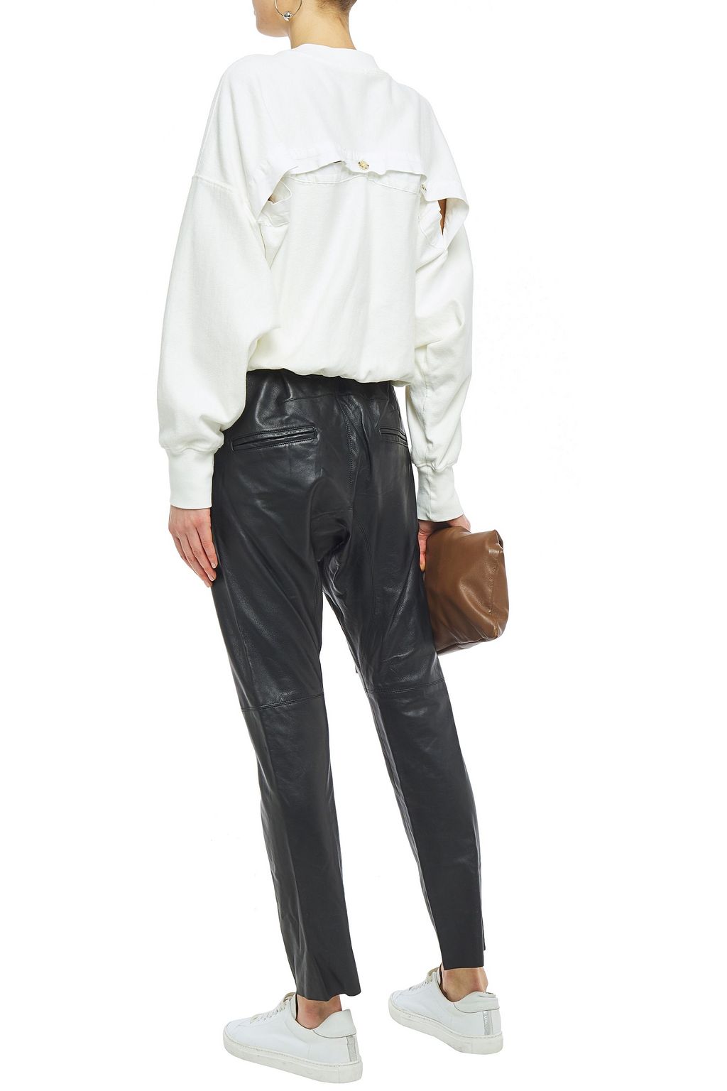 BASSIKE Leather track pants
