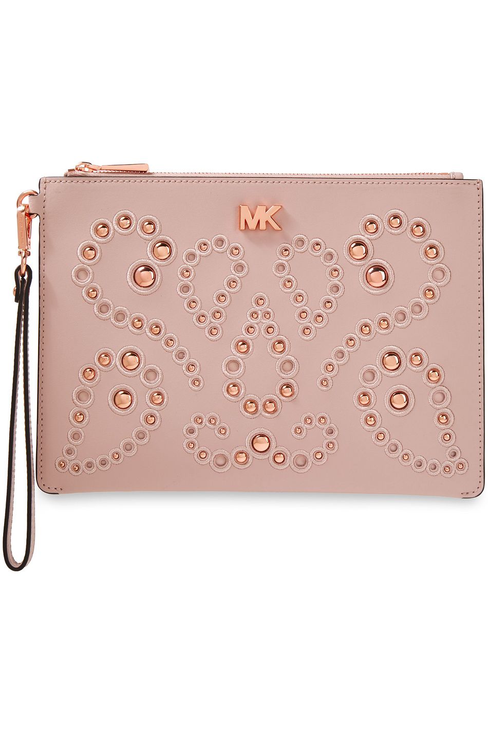 michael kors studded clutch