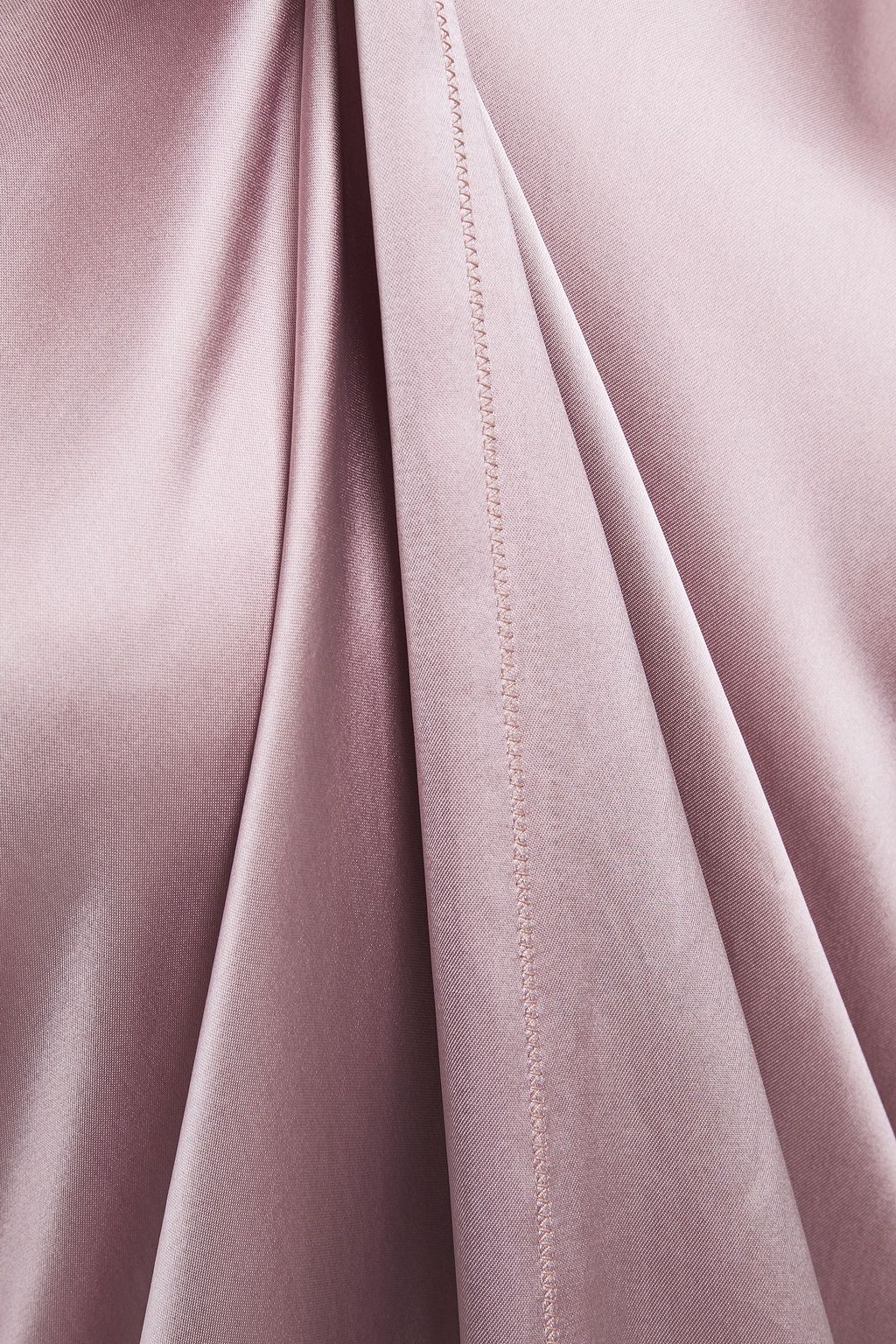 FORTE_FORTE Knotted satin midi slip dress