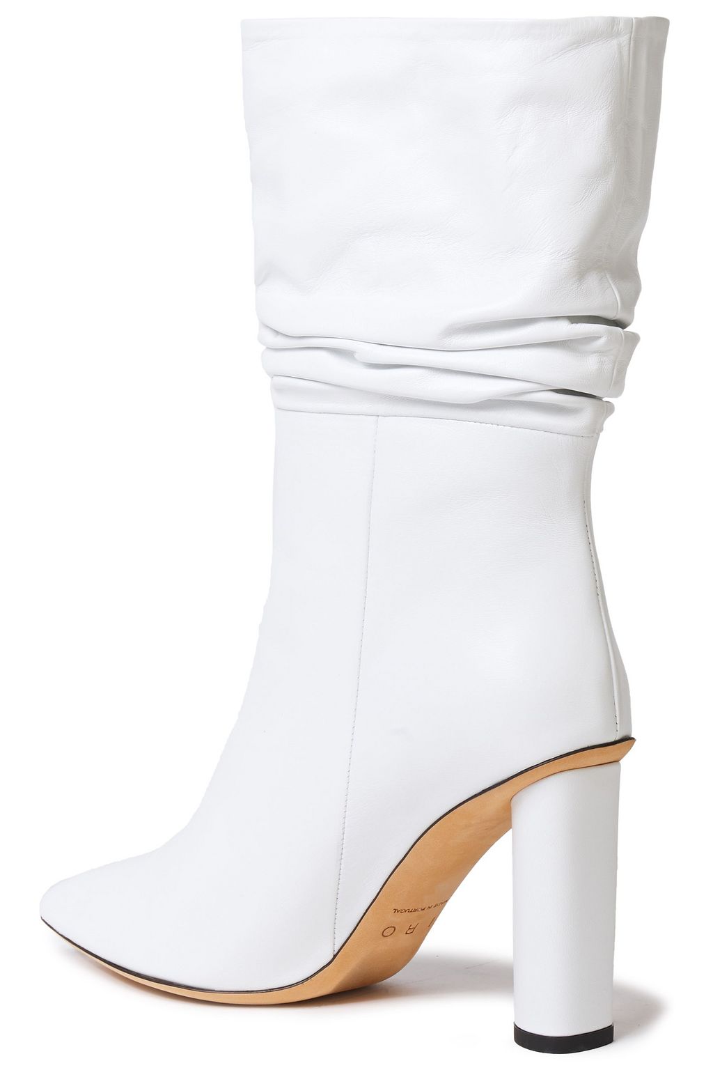 IRO Shonel ruched leather ankle boots