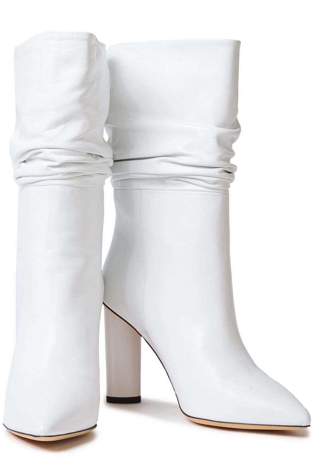 IRO Shonel ruched leather ankle boots