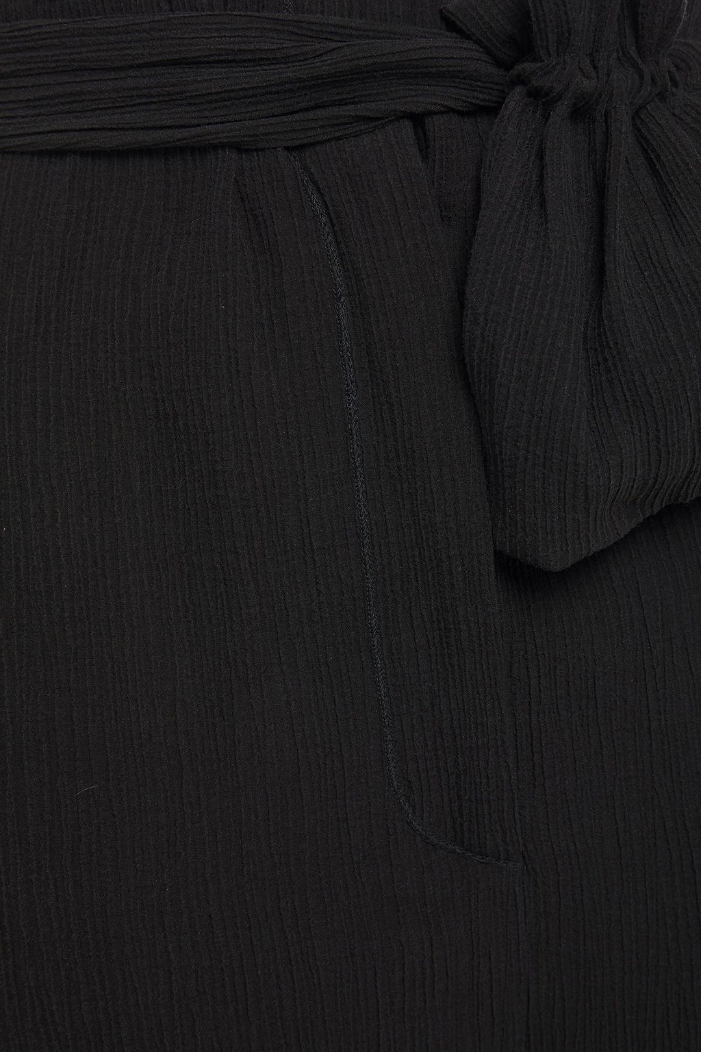NANUSHKA Kedu cropped crinkled Tencel-blend straight-leg pants