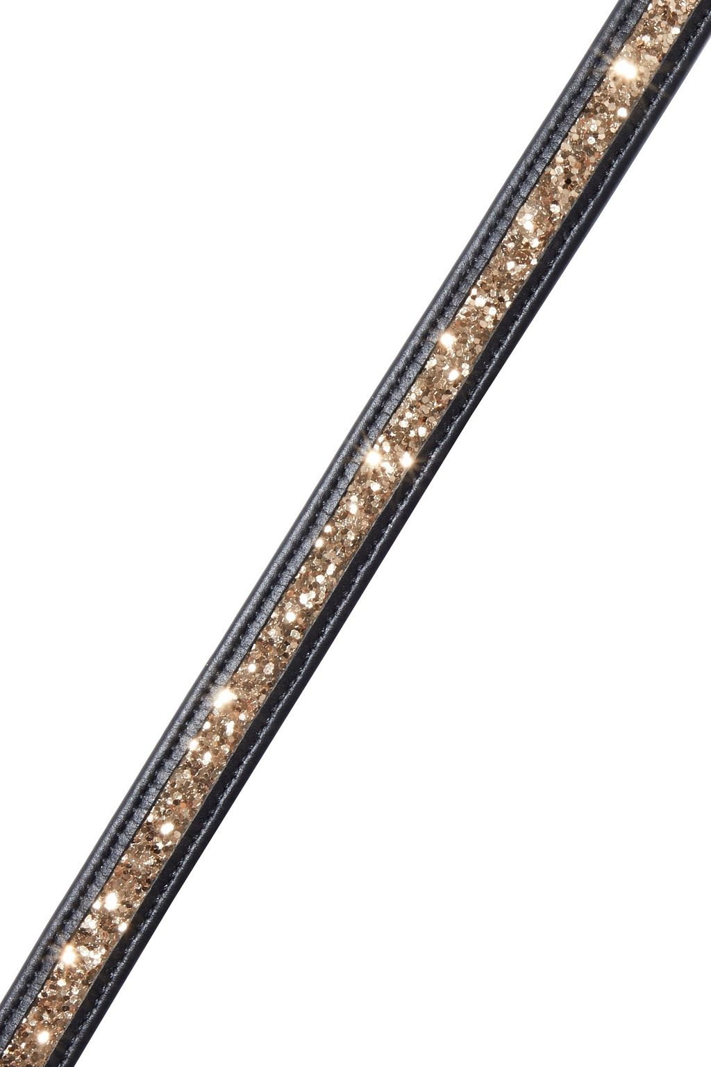 RED(V) Glittered leather belt