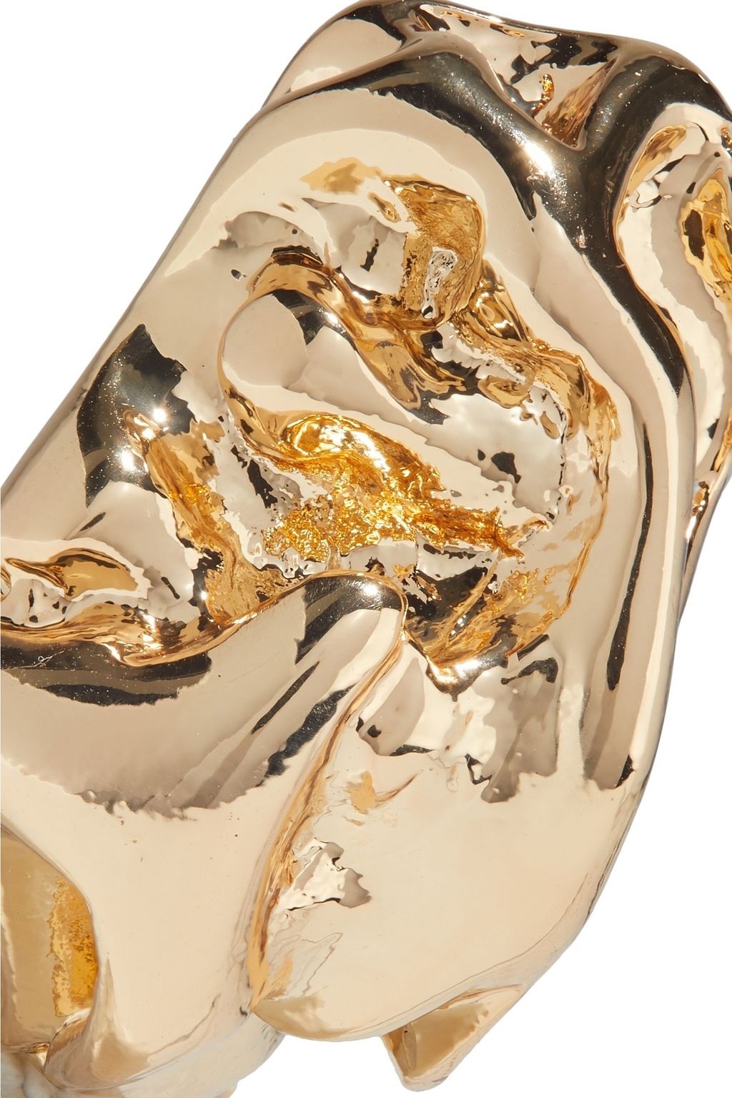 KENNETH JAY LANE Gold-plated clip earrings