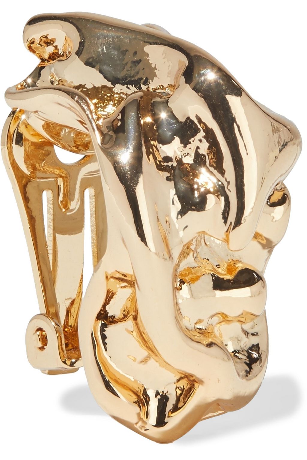 KENNETH JAY LANE Gold-plated clip earrings