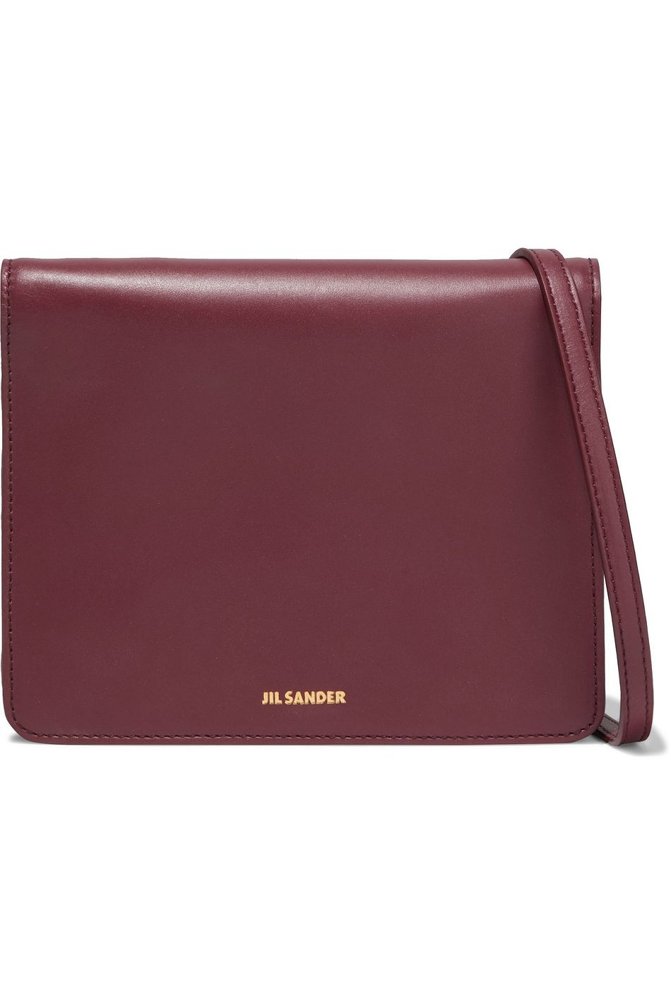 jil sander leather shoulder bag