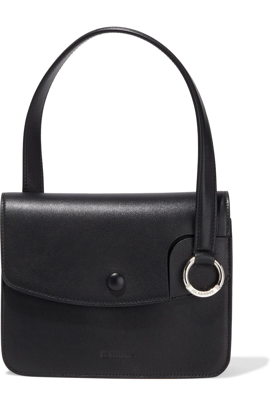 jil sander leather shoulder bag