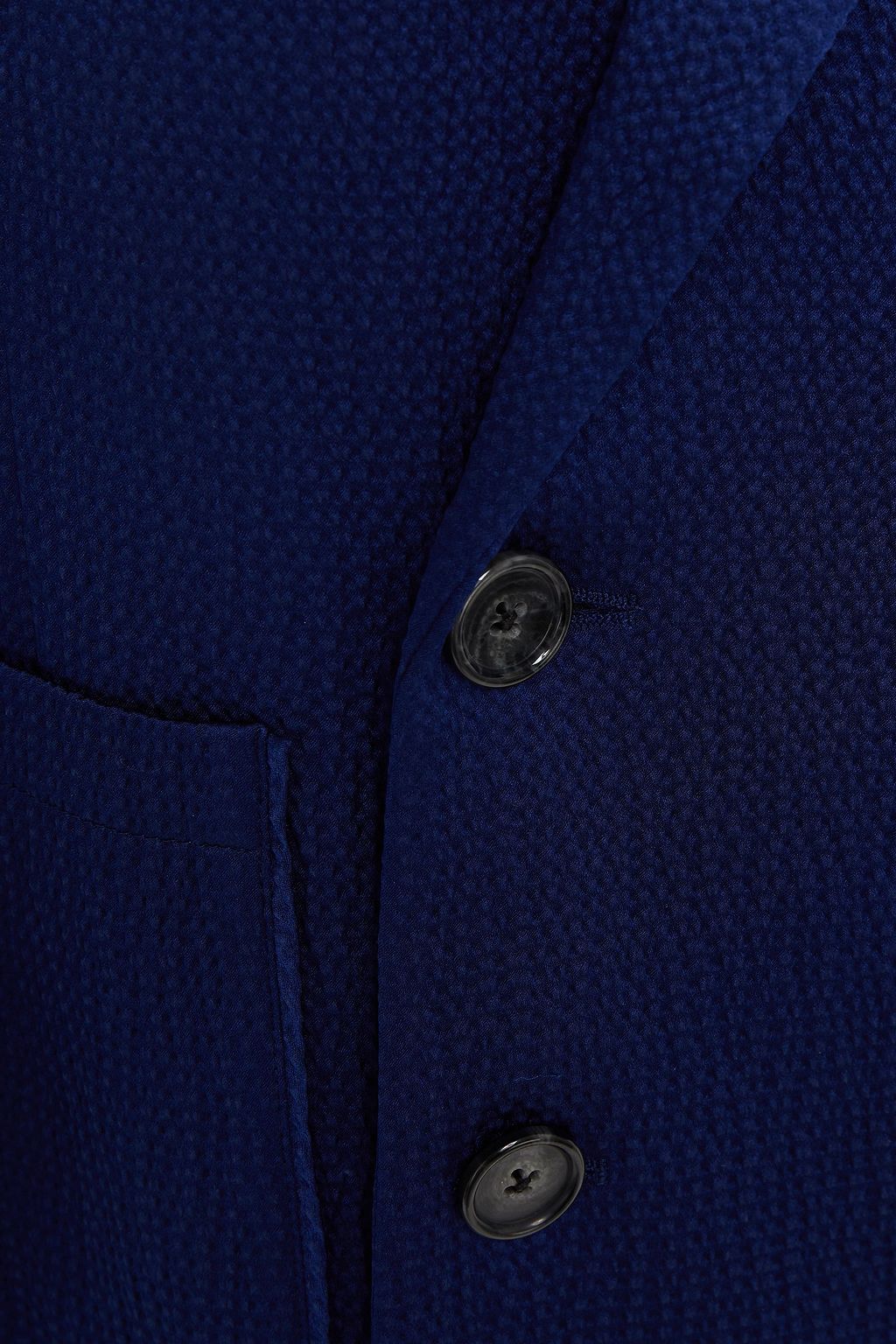ROLAND MOURET Karon double-breasted hammered silk-satin blazer