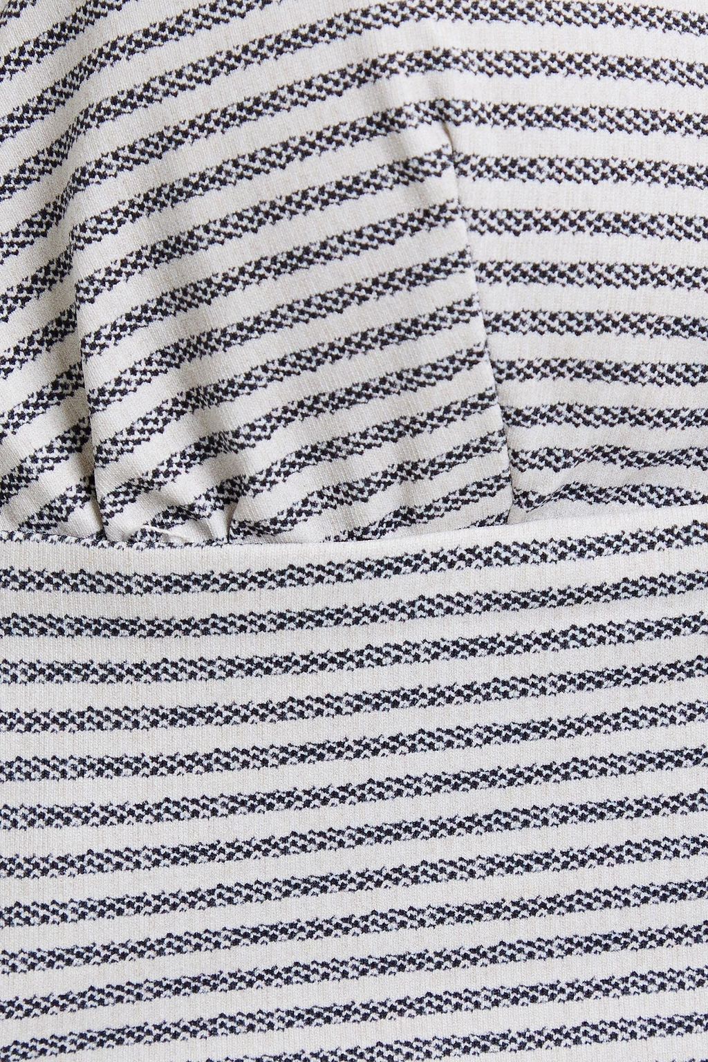 EBERJEY Striped bikini top
