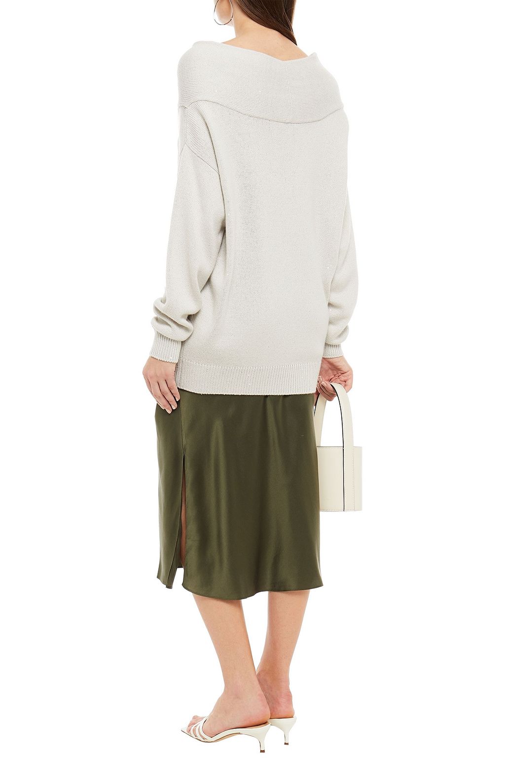 BRUNELLO CUCINELLI スパンコール付き カシミヤ&シルク混 セーター