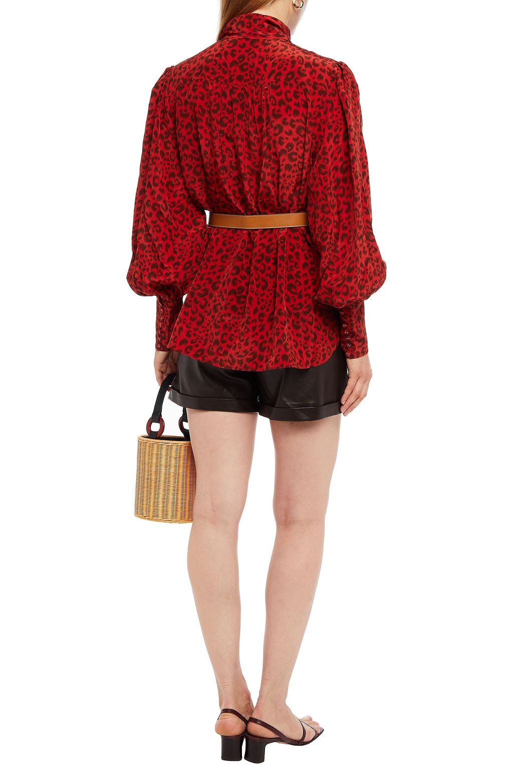 ZIMMERMANN Tie-neck silk crepe de chine blouse