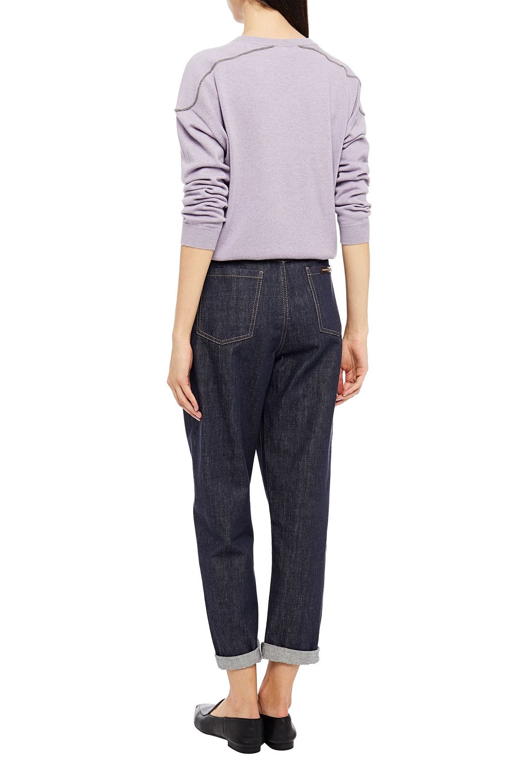 BRUNELLO CUCINELLI Bead-embellished cashmere sweater