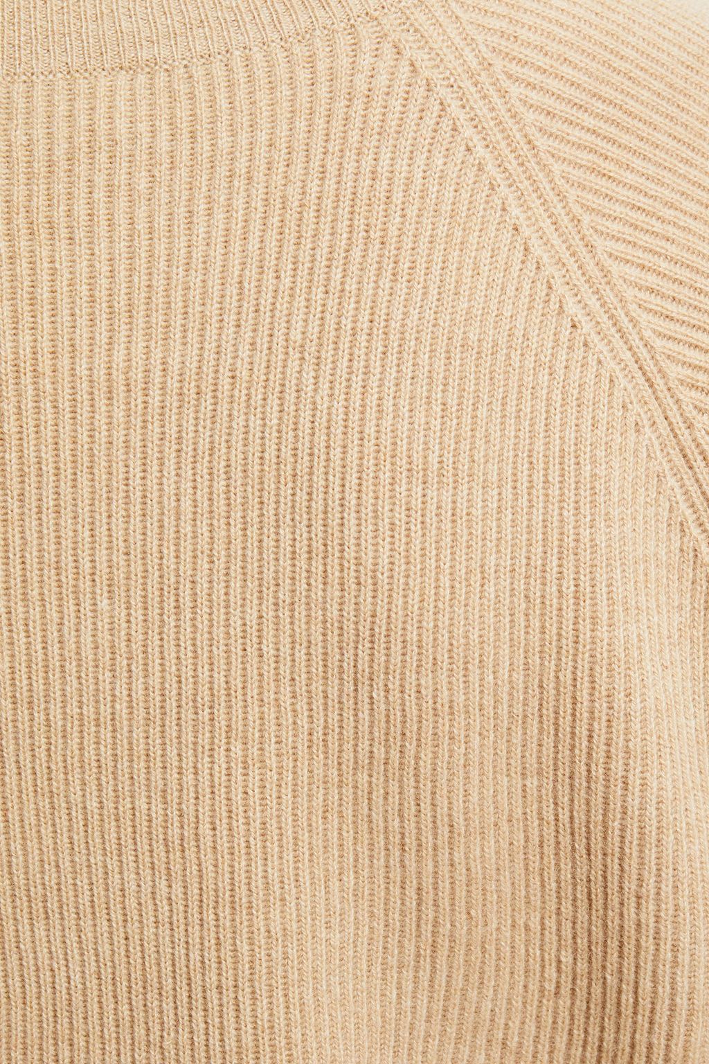 BRUNELLO CUCINELLI リブ編みカシミヤ セーター ビーズ付き