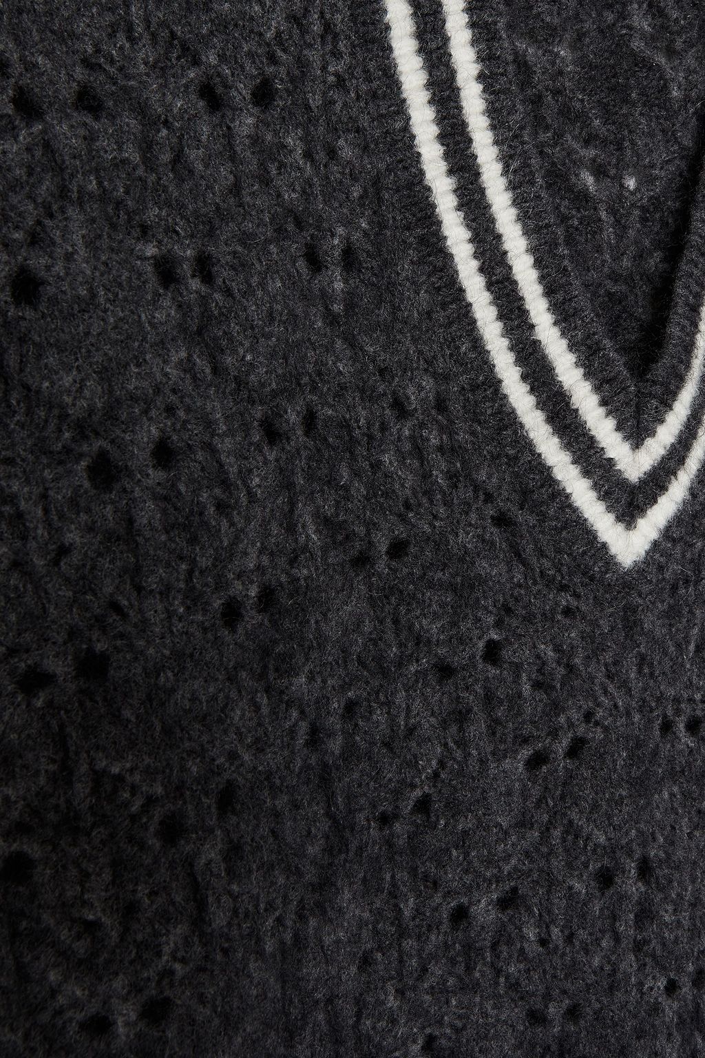 BRUNELLO CUCINELLI ブラッシュド透かし編みニット セーター