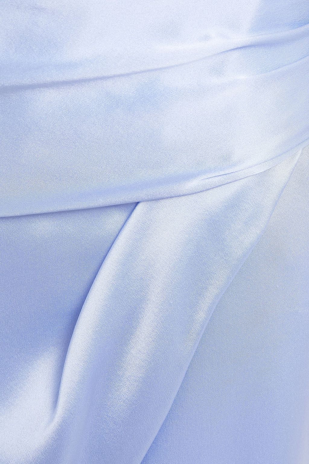 MICHELLE MASON Wrap-effect silk-satin mini skirt