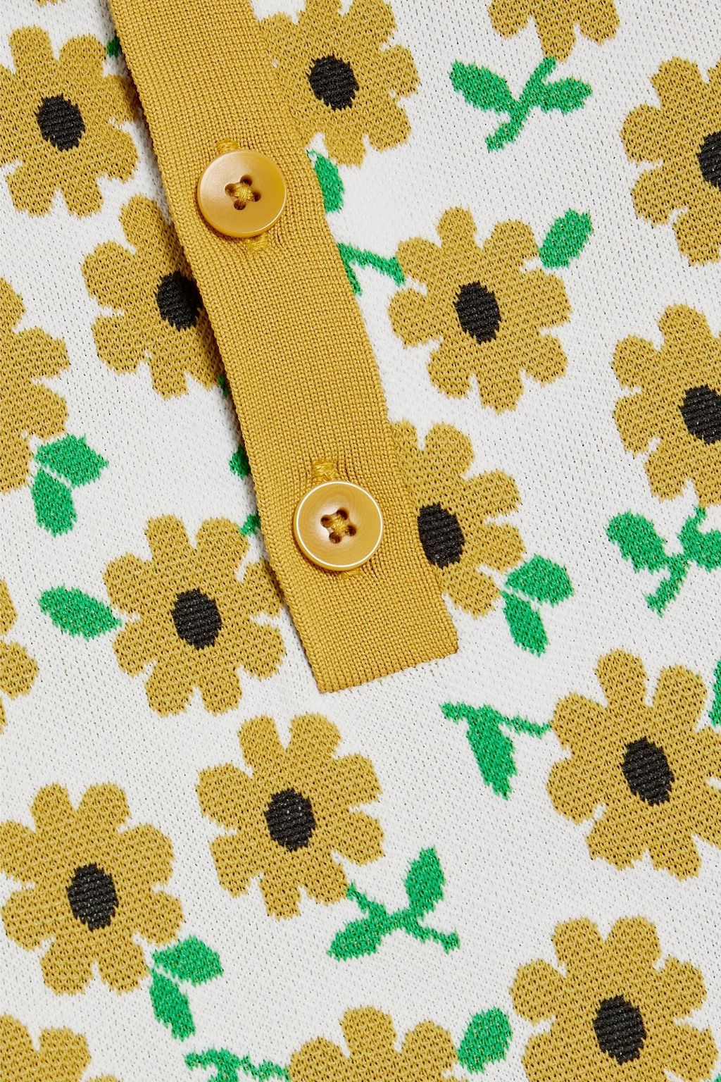 TIBI ストレッチニット シャツ フローラルプリント