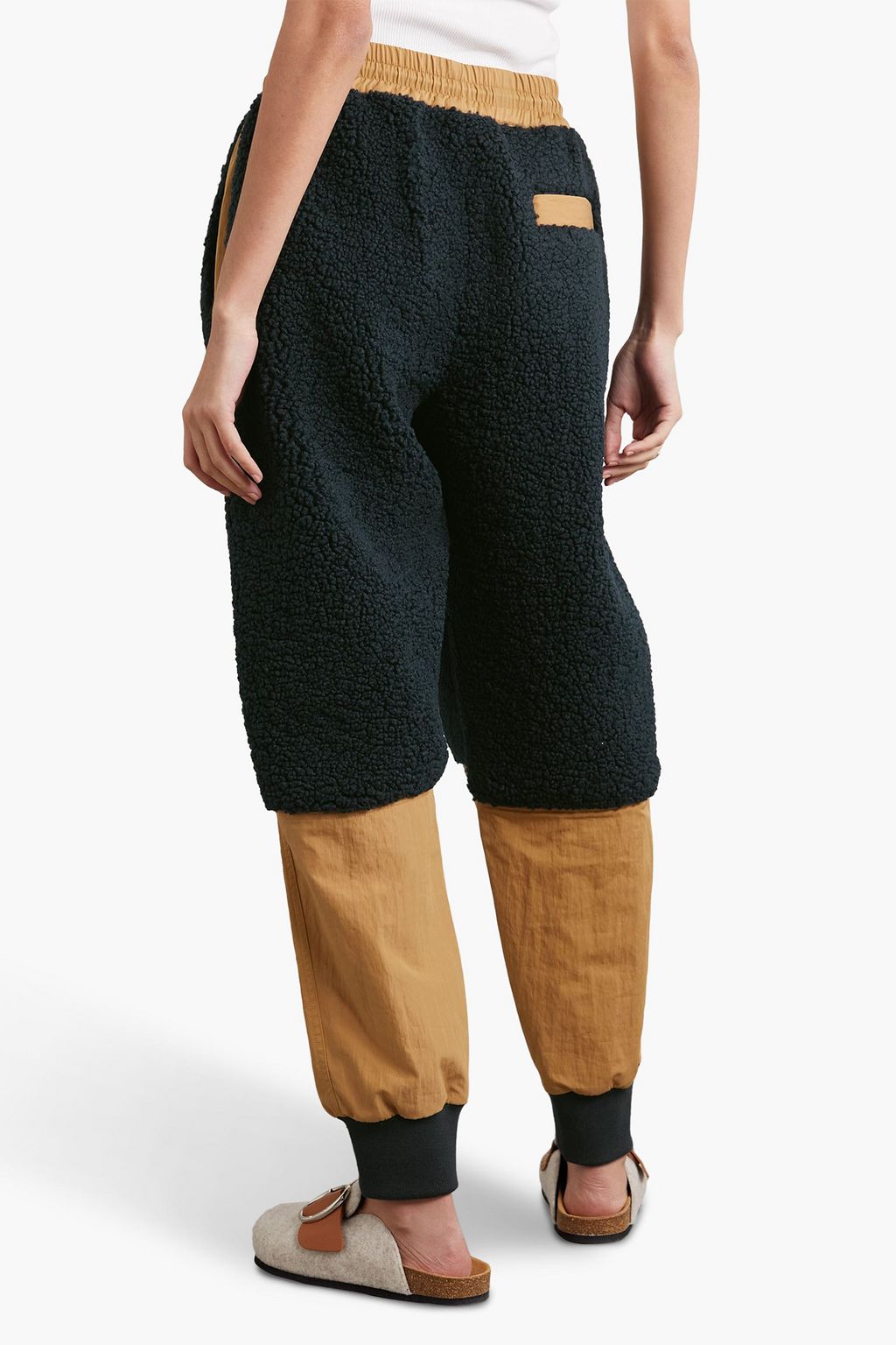 JW ANDERSON Fleece-paneled twill track pants