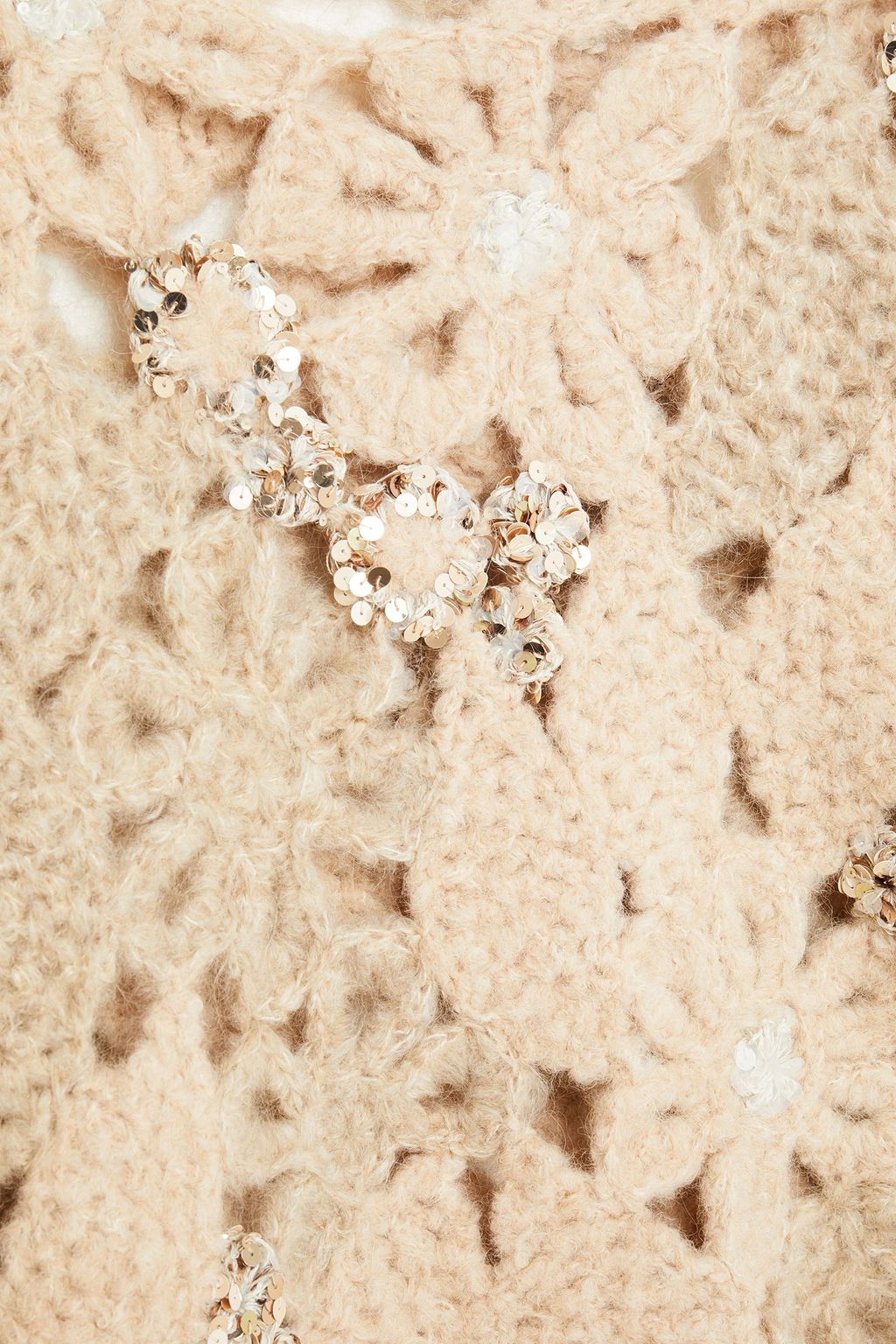 BRUNELLO CUCINELLI Embellished bouclé-knit mohair-blend top