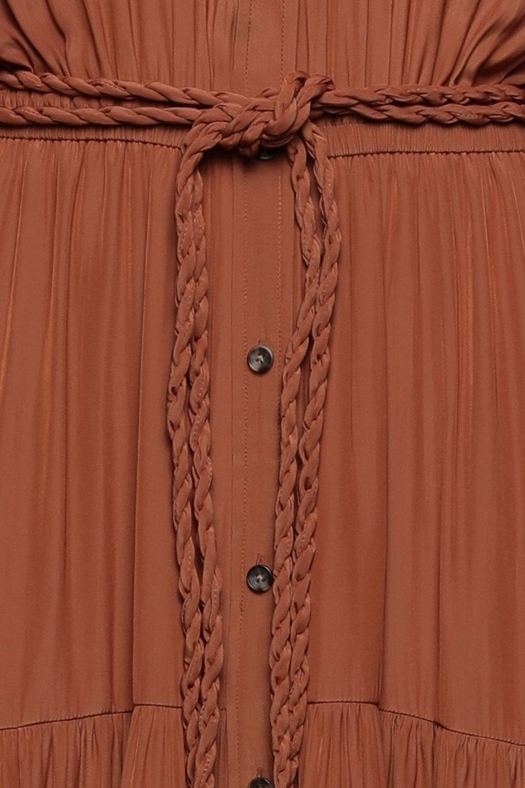 A.L.C. Belted gathered habotai midi dress