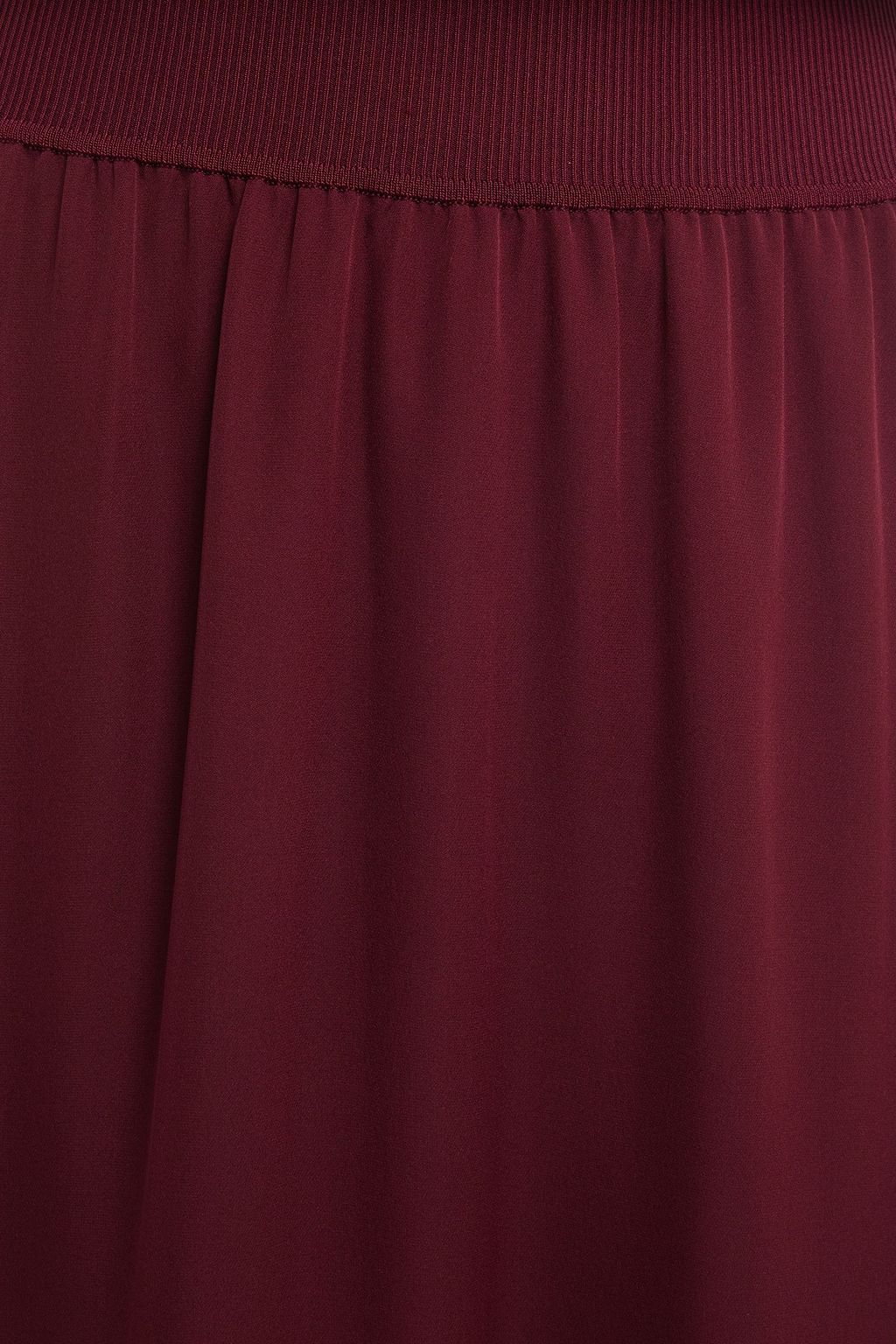 THEORY Gathered silk crepe de chine midi dress