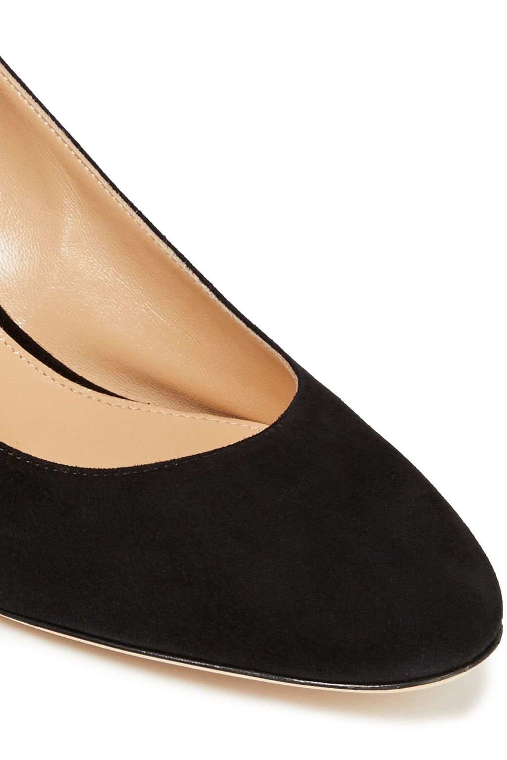 SERGIO ROSSI Embellished suede pumps