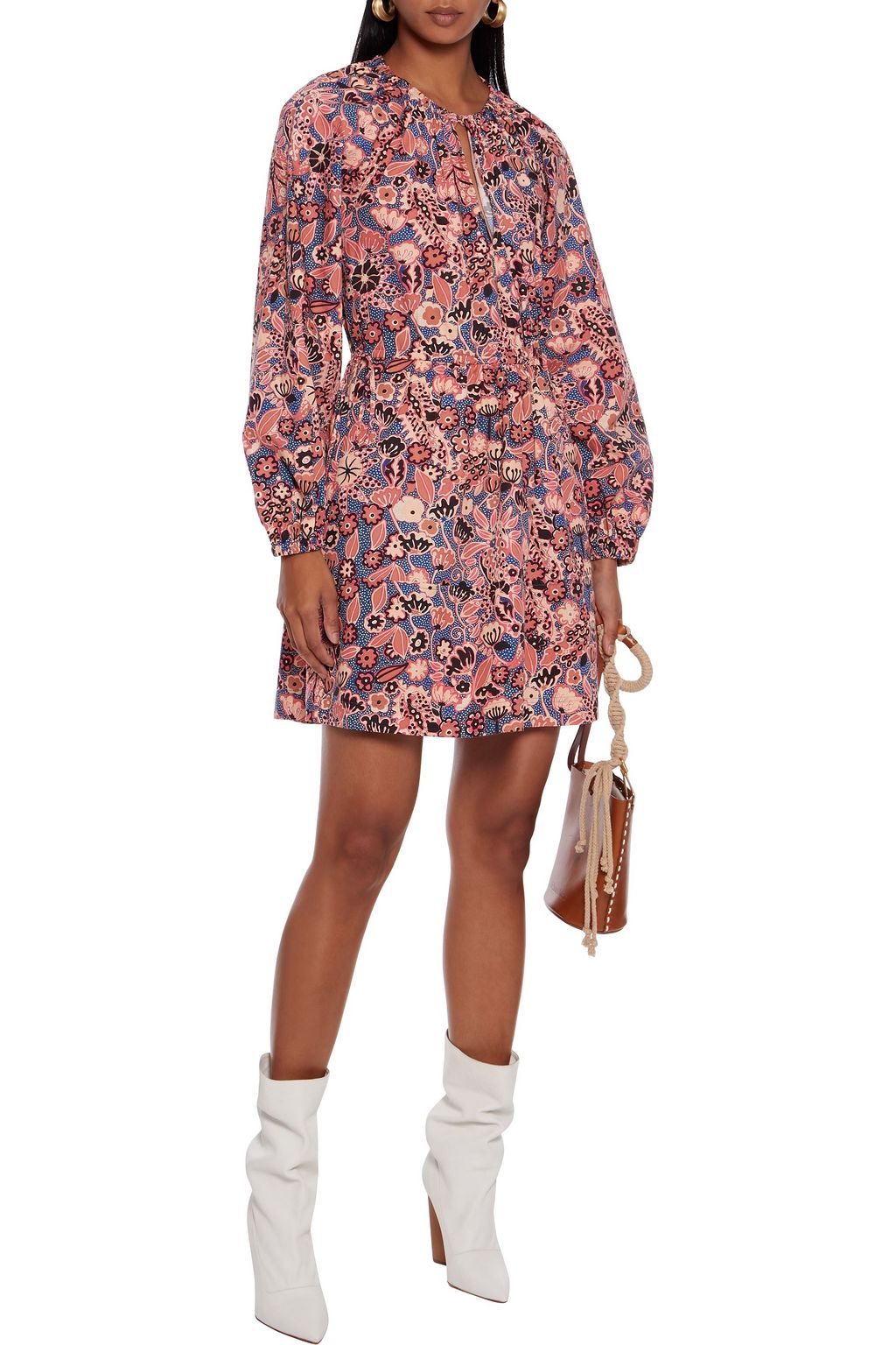 A.L.C. Myra floral-print cotton-poplin mini dress