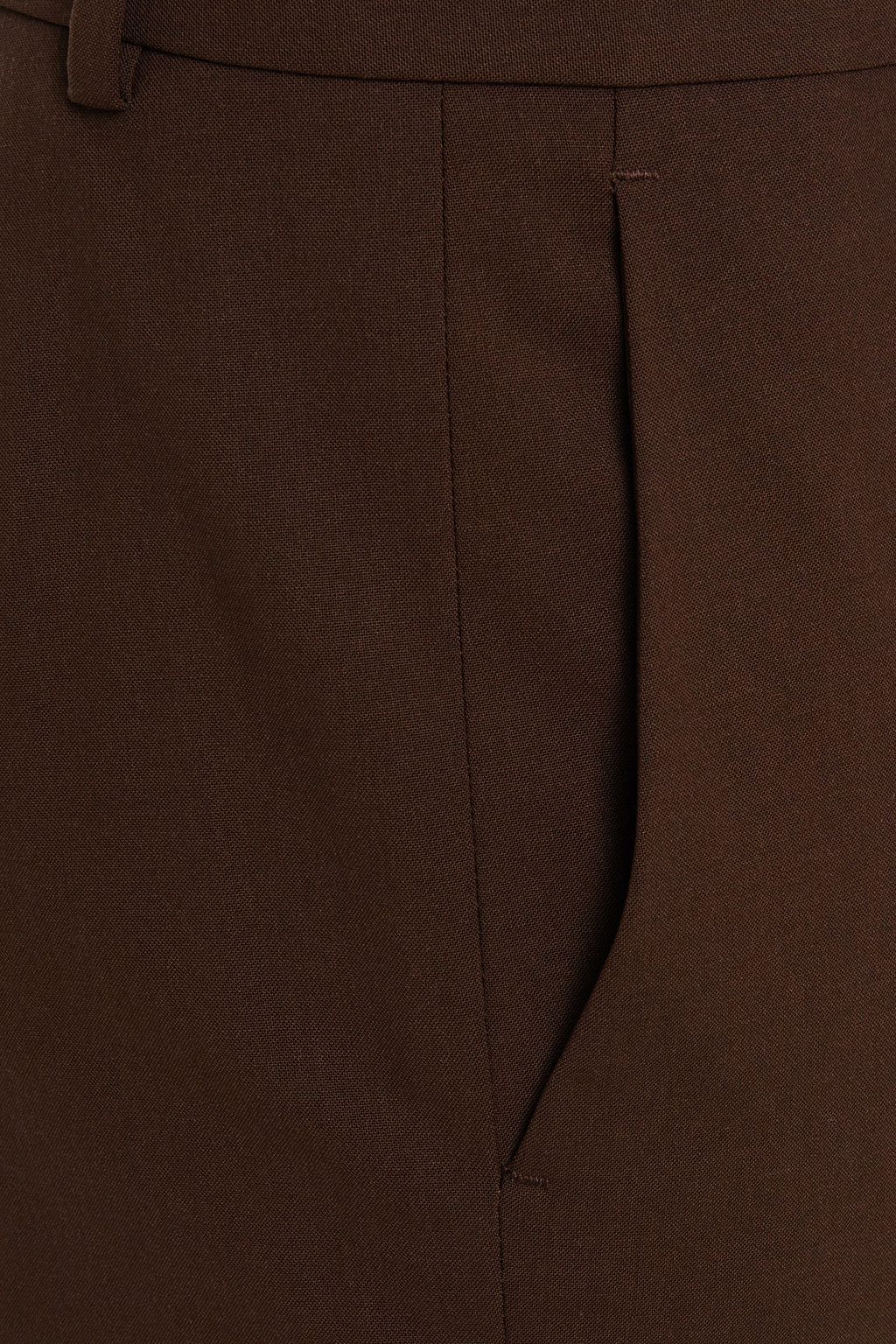 THEORY Wool-blend crepe flared pants