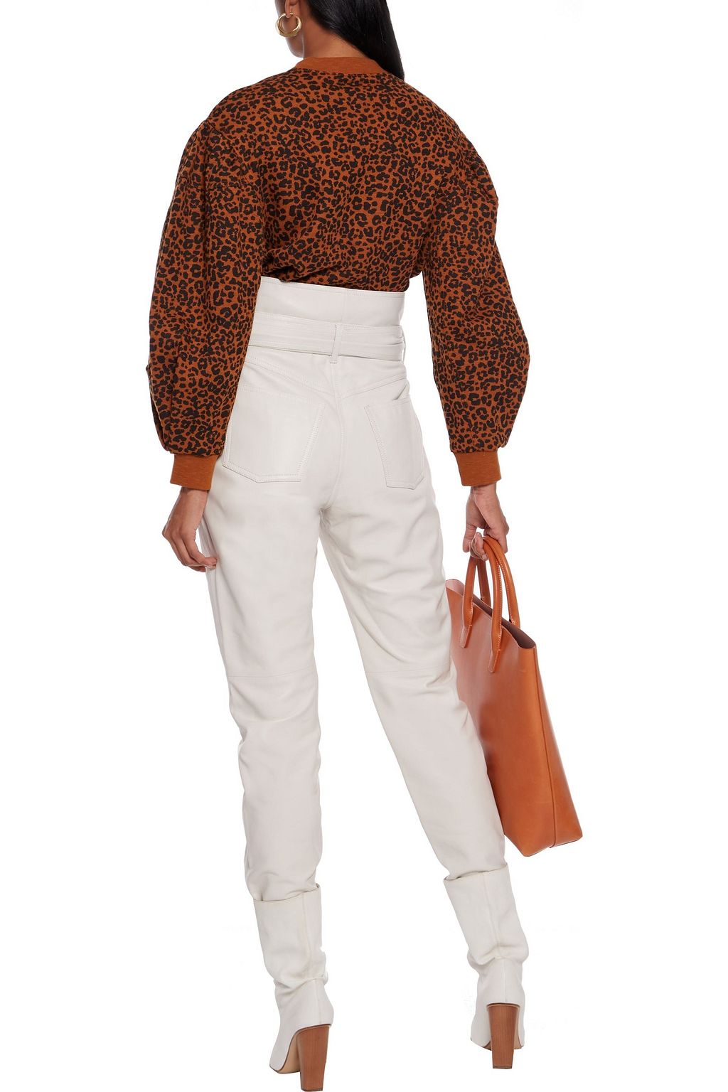 ULLA JOHNSON Lula leopard-print French cotton-terry sweatshirt
