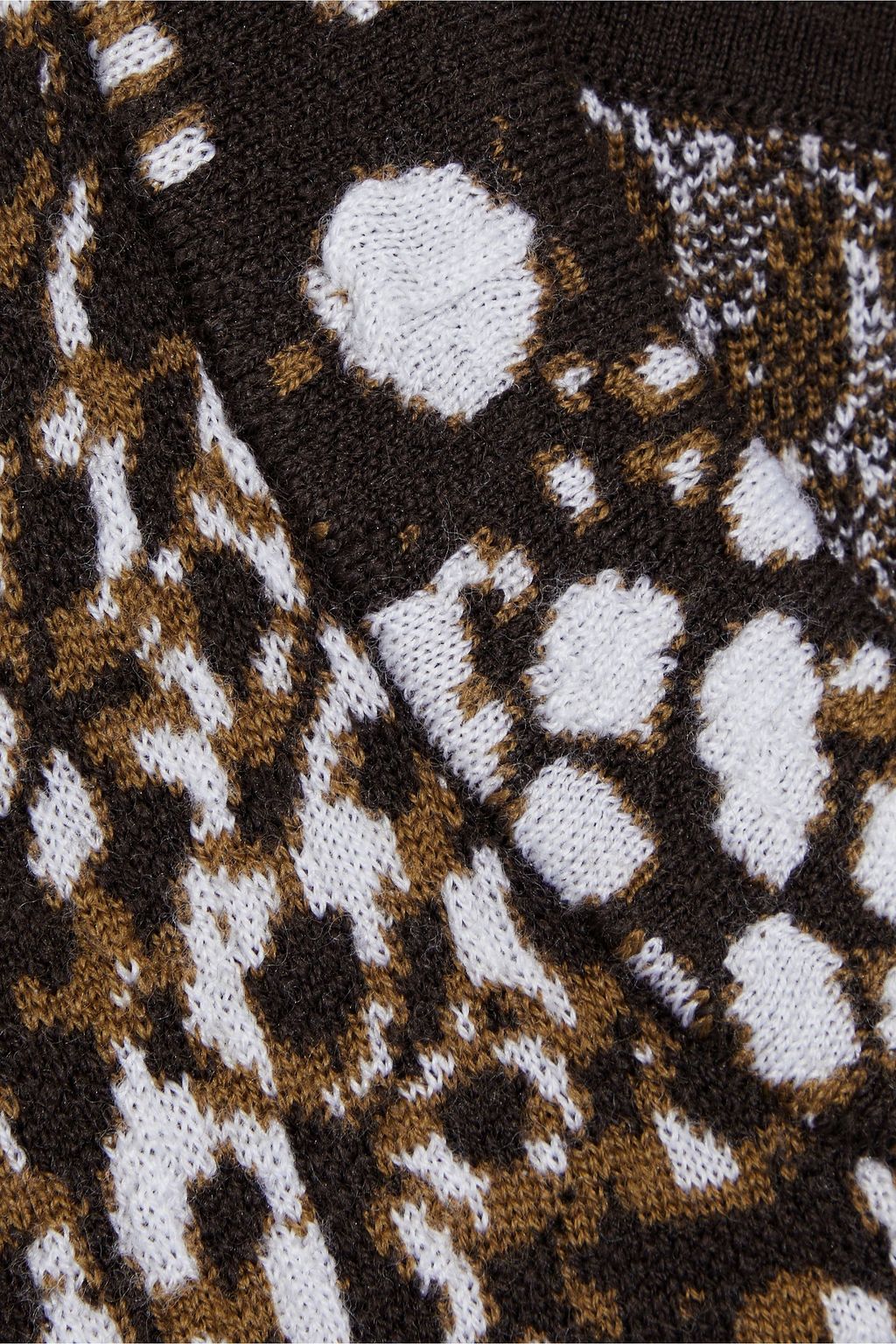 ULLA JOHNSON Gemma gathered jacquard-knit wool sweater