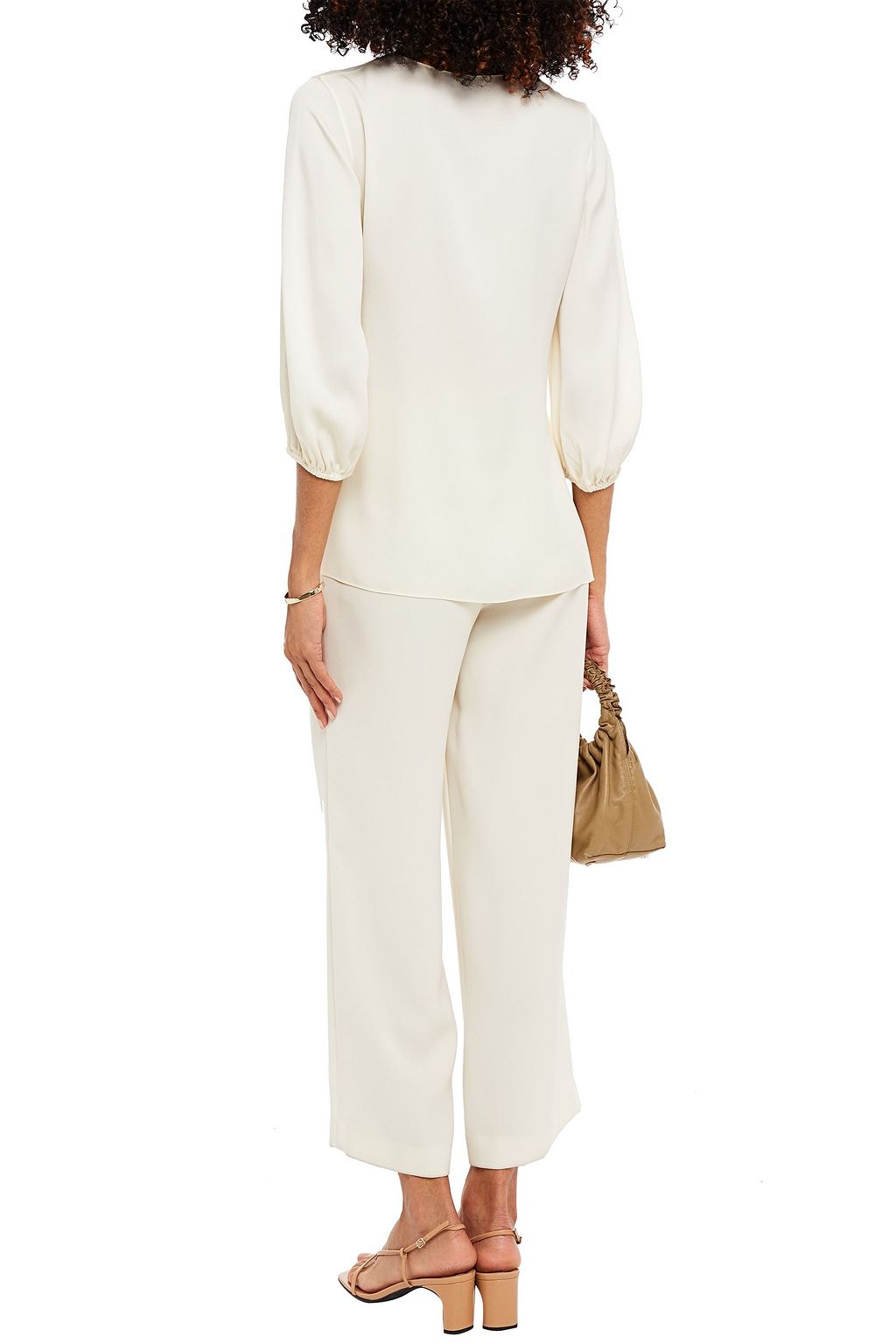 THEORY Stretch-silk blouse