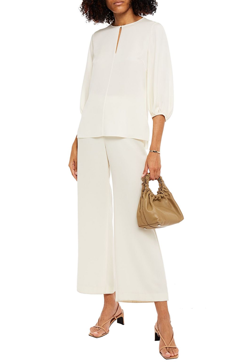 THEORY Stretch-silk blouse