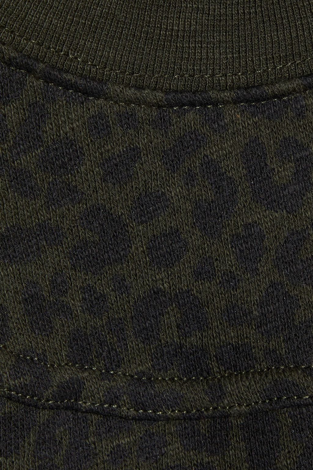ULLA JOHNSON Jessa leopard-print French cotton-terry top