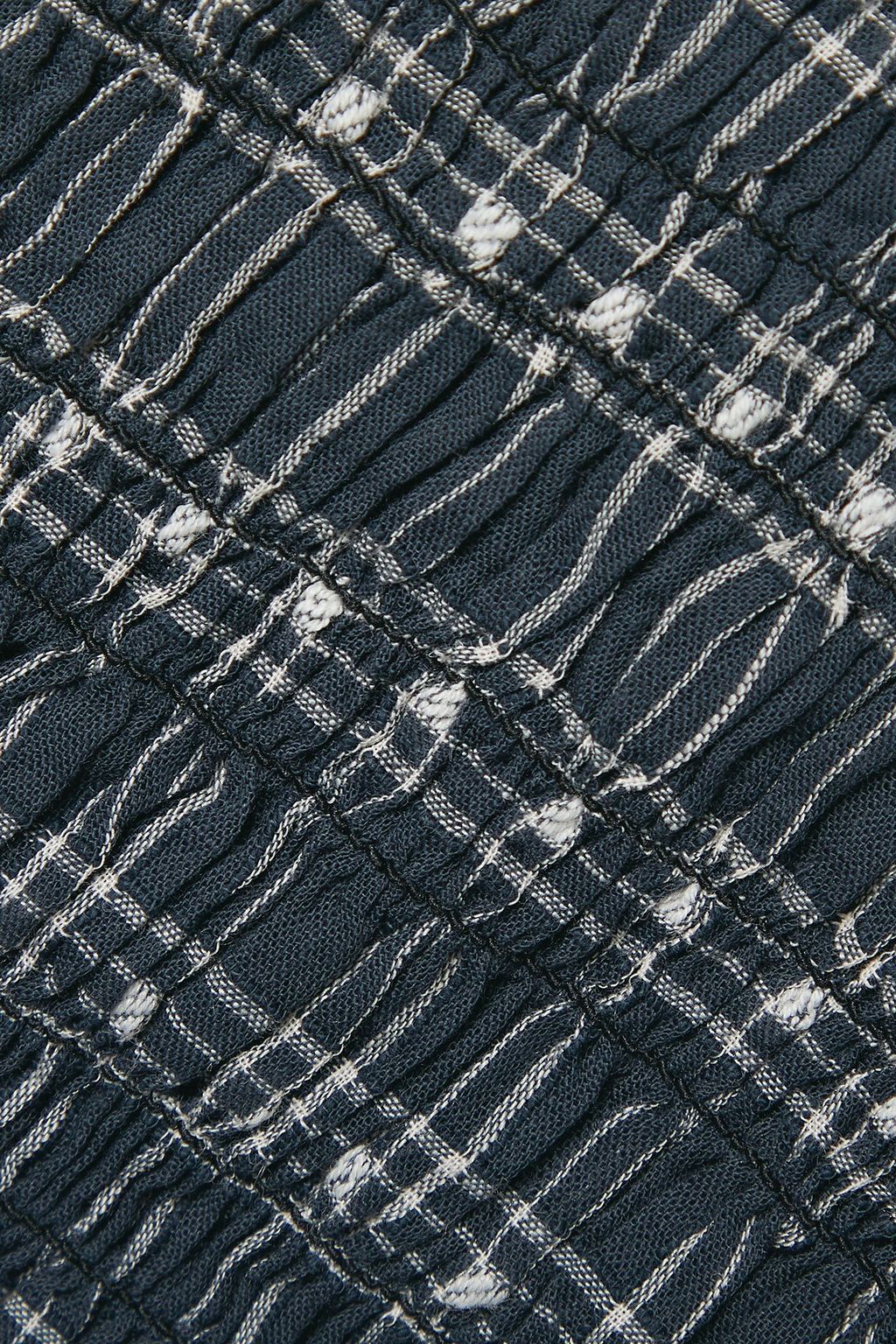THE GREAT. The Contessa shirred Swiss dot cotton and linen-blend top