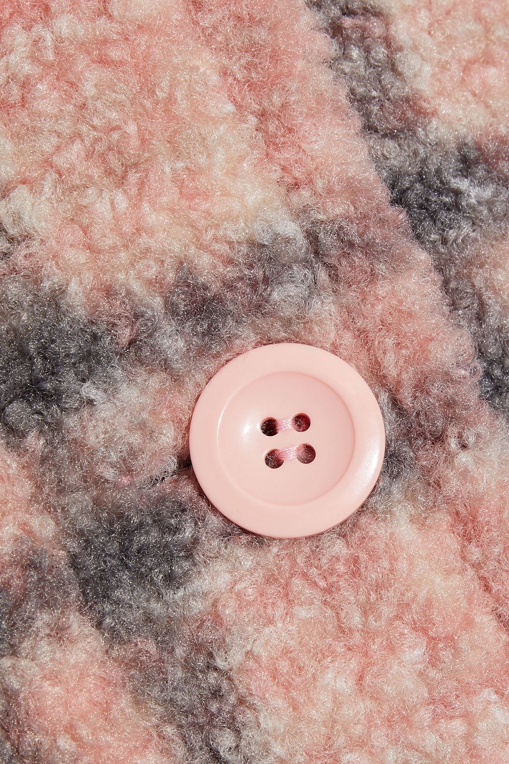 STAND STUDIO Sabi checked faux shearling jacket
