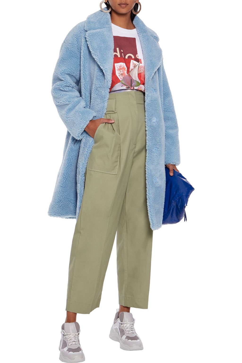 STAND STUDIO Camille faux shearling coat