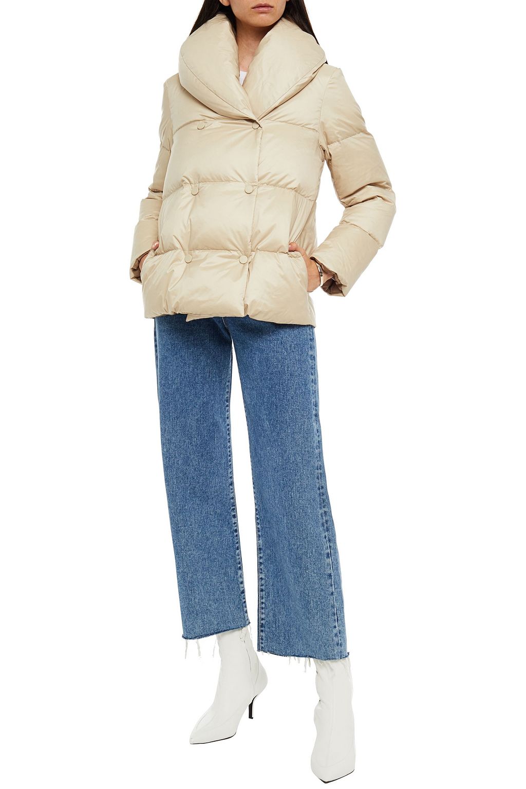 THEORY Quilted shell jacket