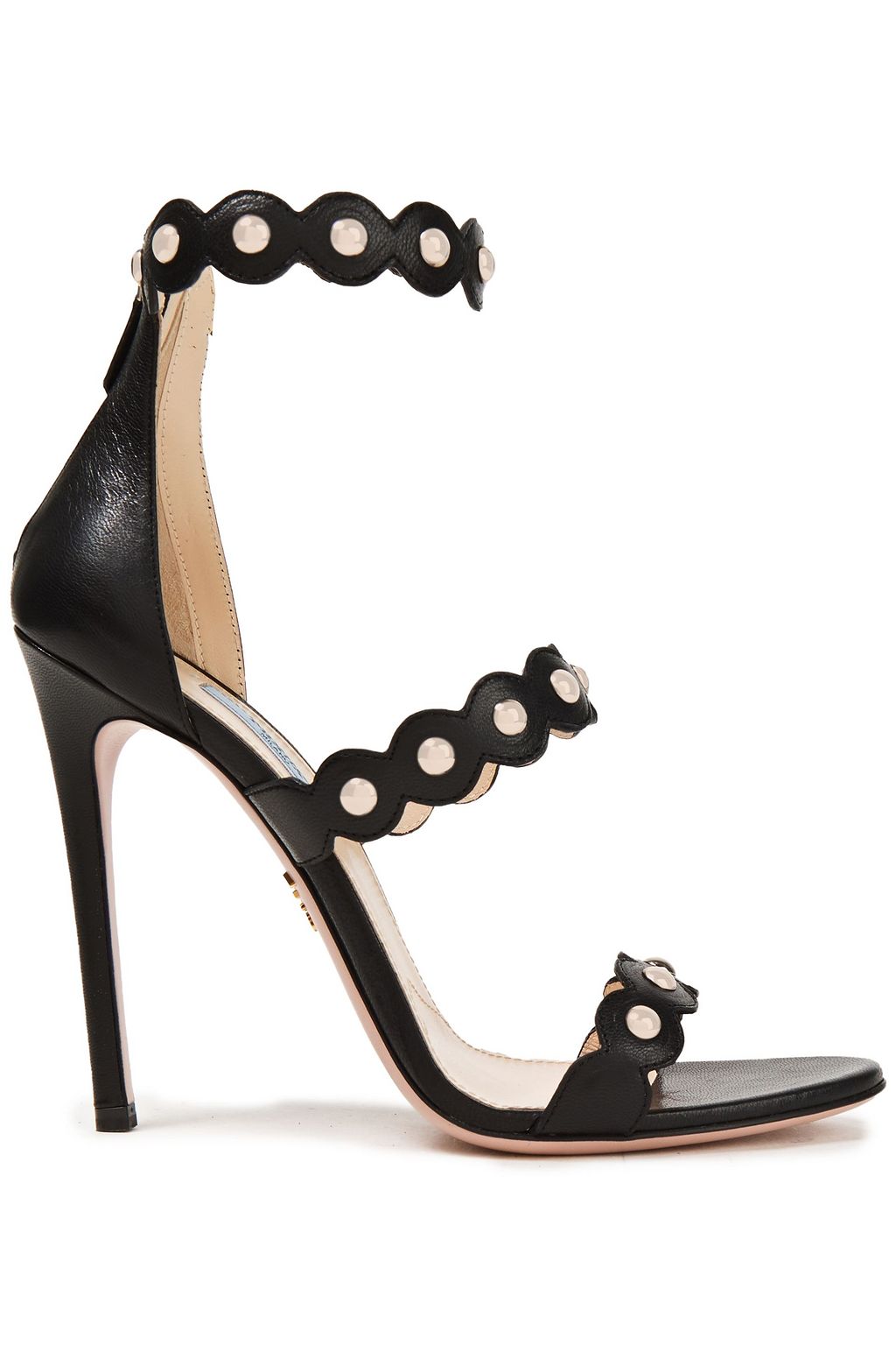 Black Studded leather sandals | Sale up 