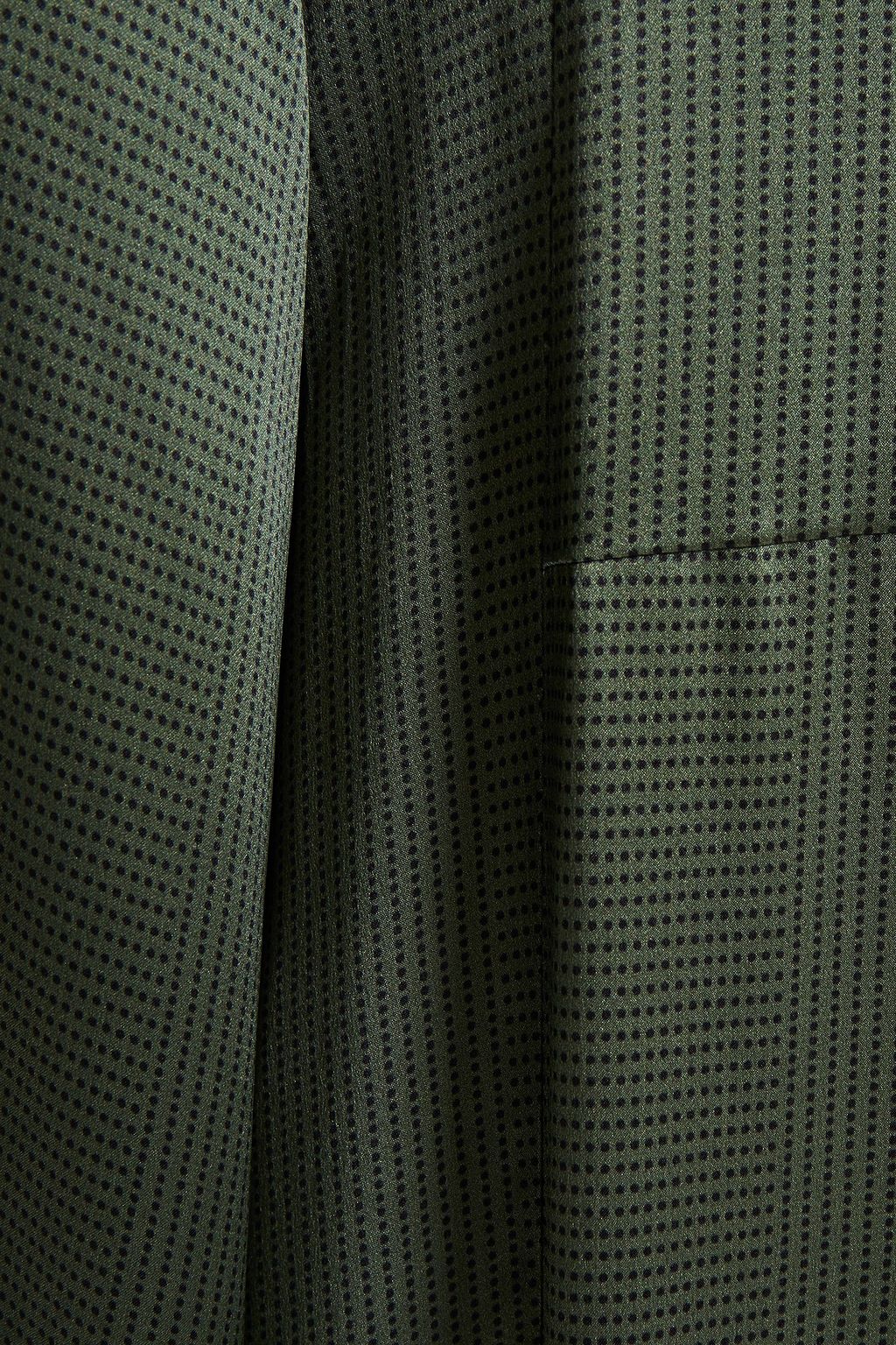 ASCENO Polka-dot silk-satin nightdress