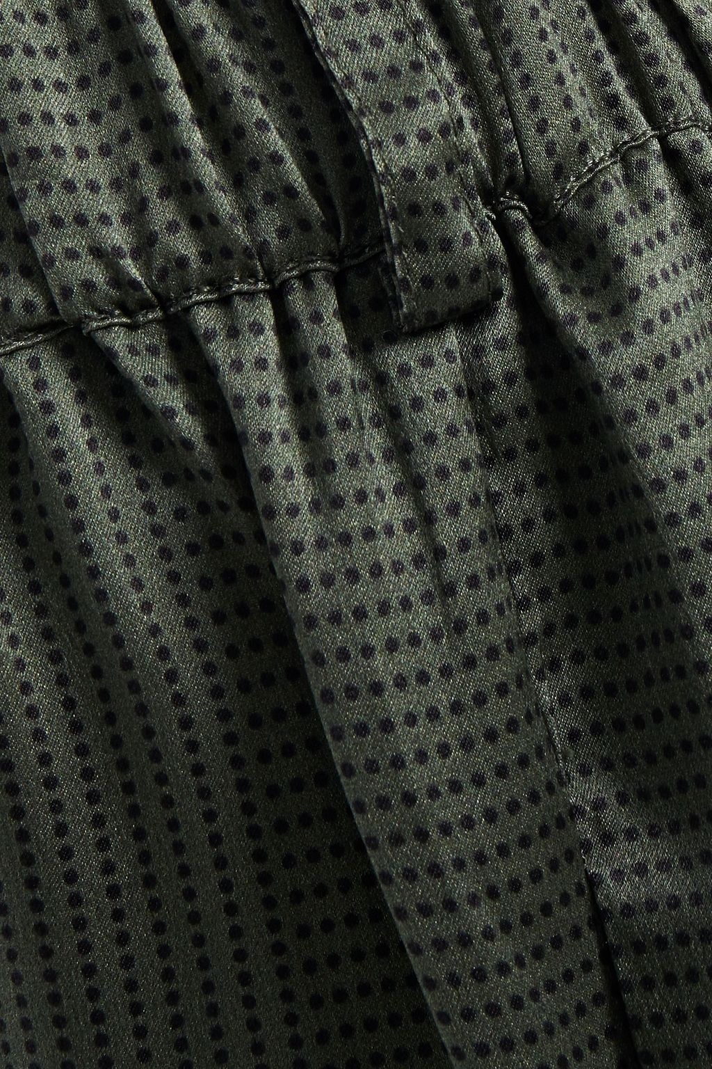 ASCENO Polka-dot silk-satin pajama pants
